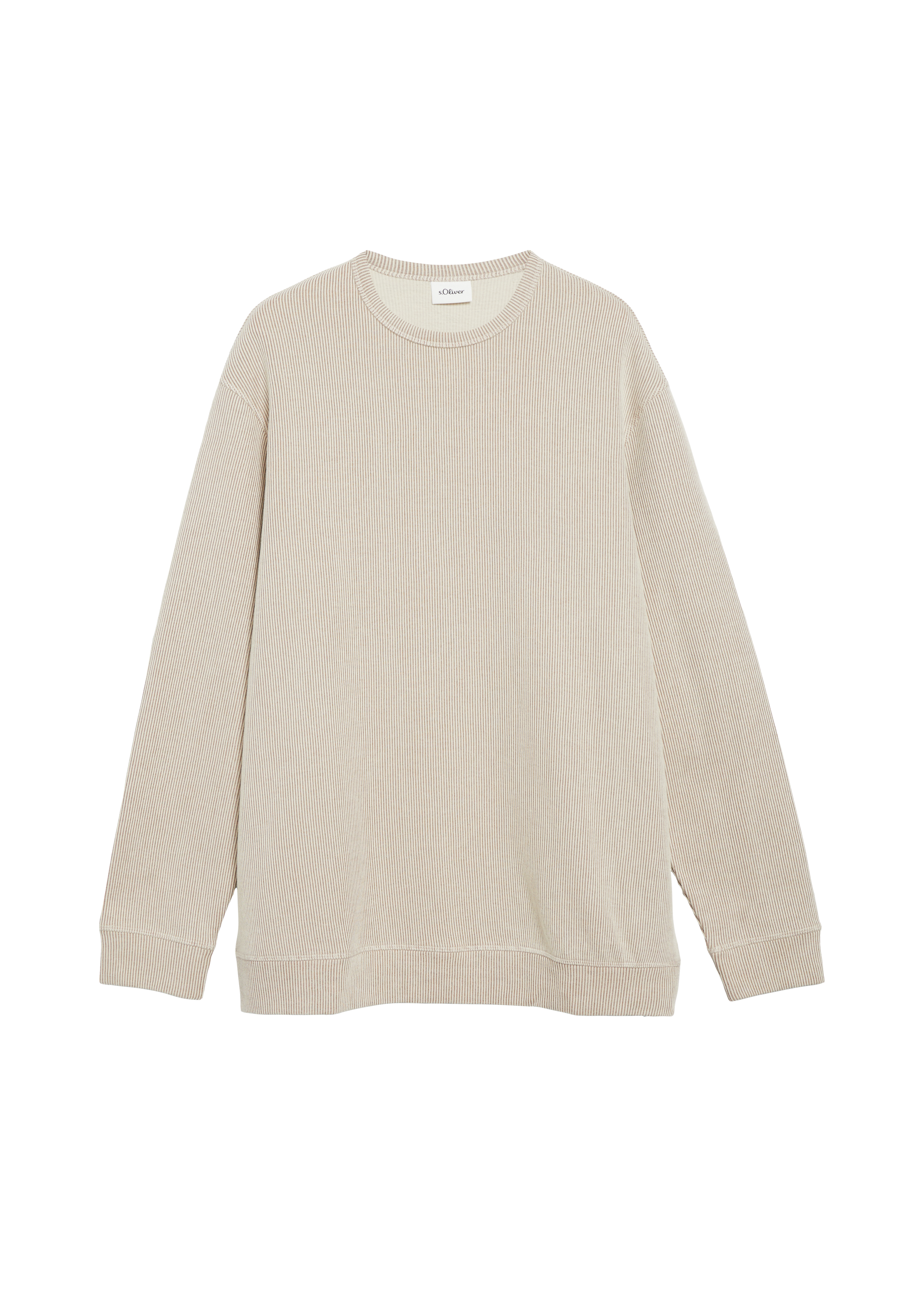 Sweatshirt met geribbelde structuur