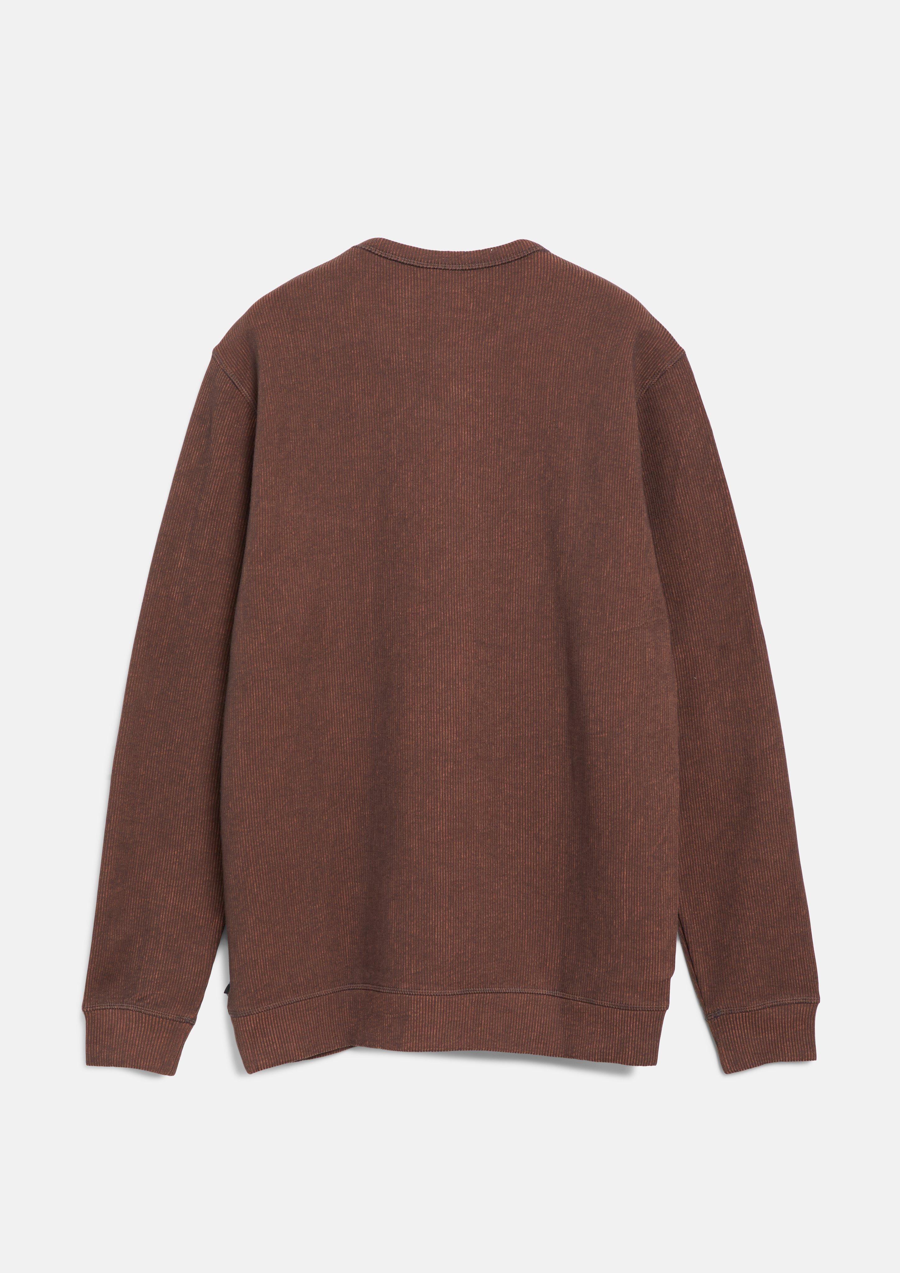 Mężczyźni Bluza z prążkowaną fakturą w kolorze brązowy od s.Oliver Men Tall Sizes