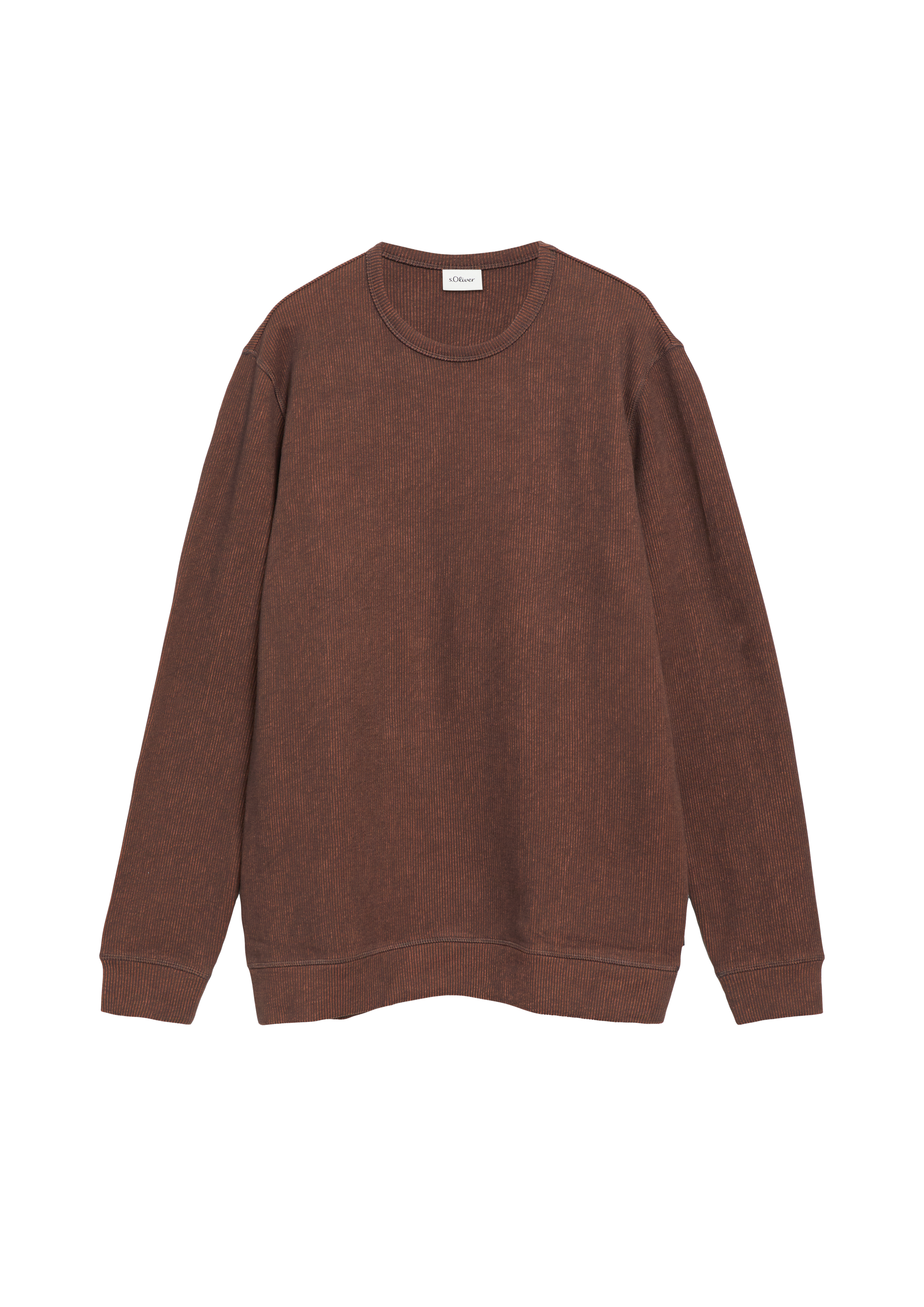 Sweatshirt met geribbelde structuur