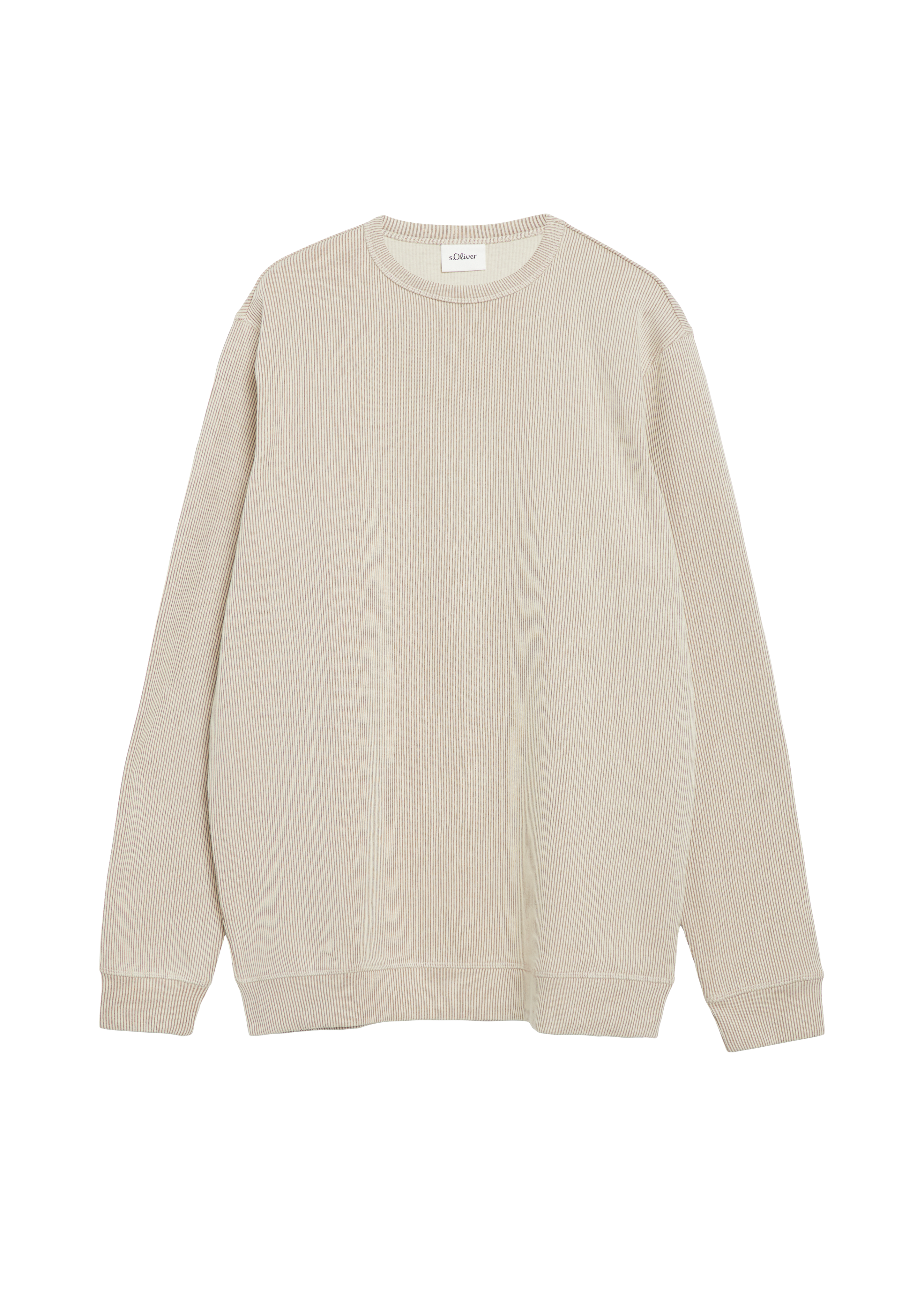 Sweatshirt met geribbelde structuur