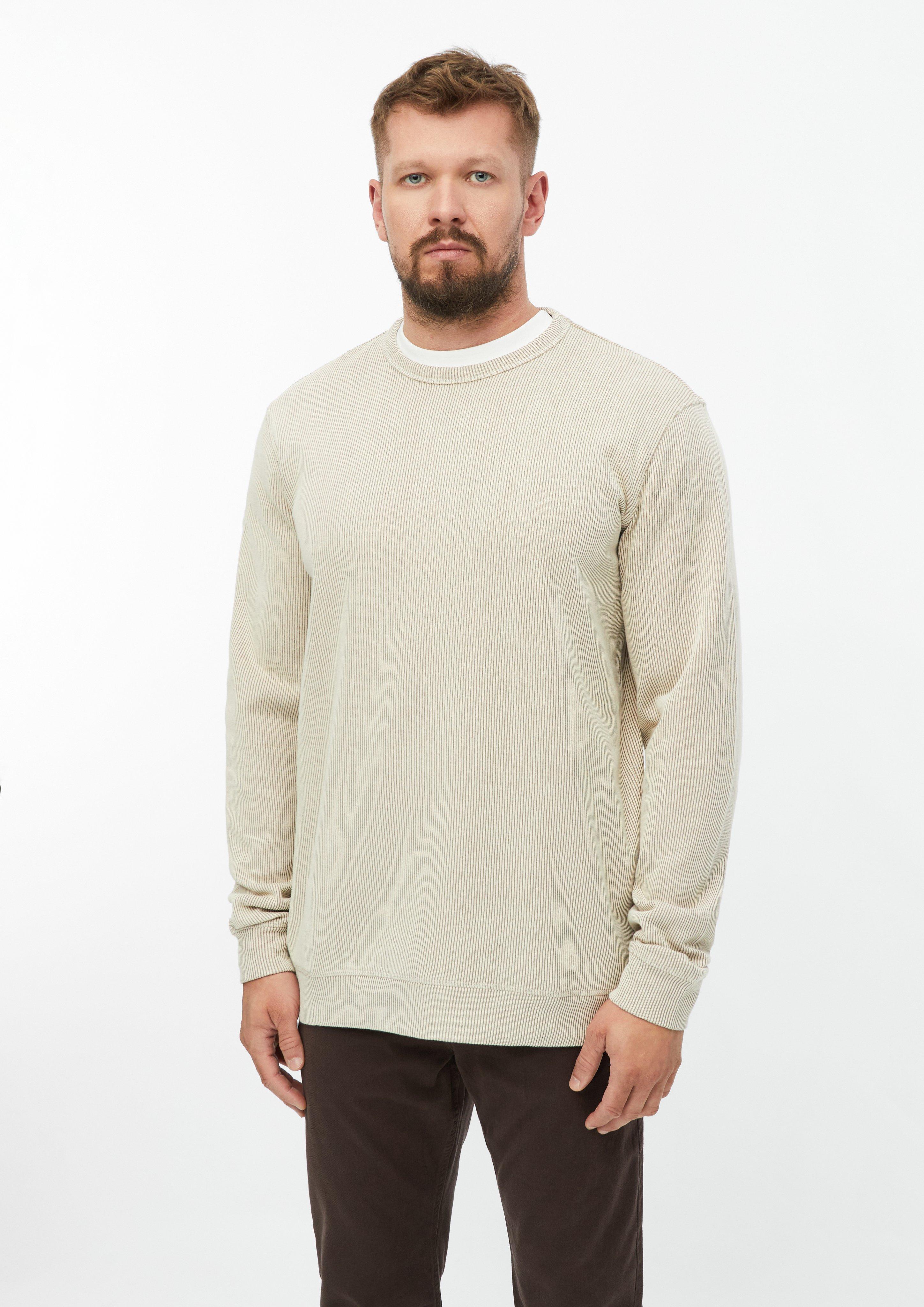 Pulover z rebrasto strukturo v barvi bež od s.Oliver Men Tall Sizes