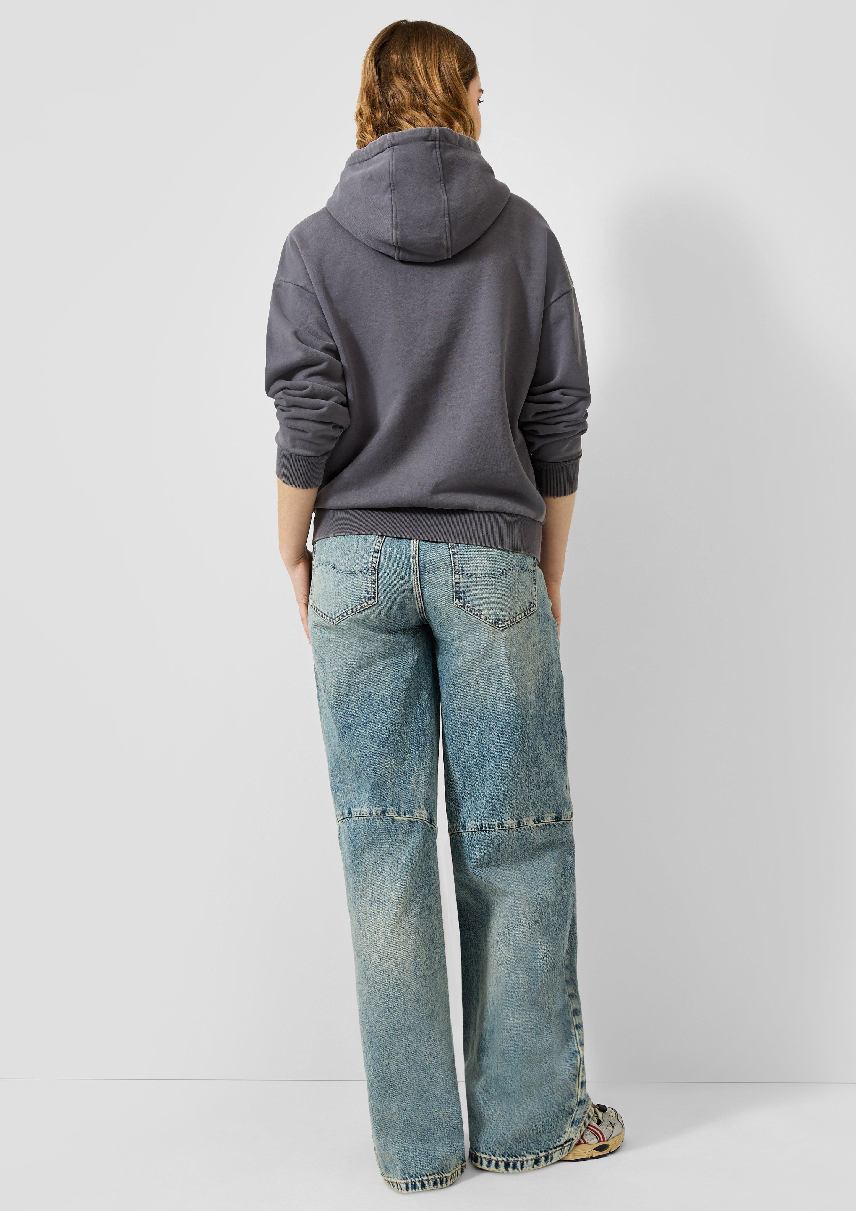 Damen Barrel Jeans / Mid Rise / Barrel Leg in blau von QS