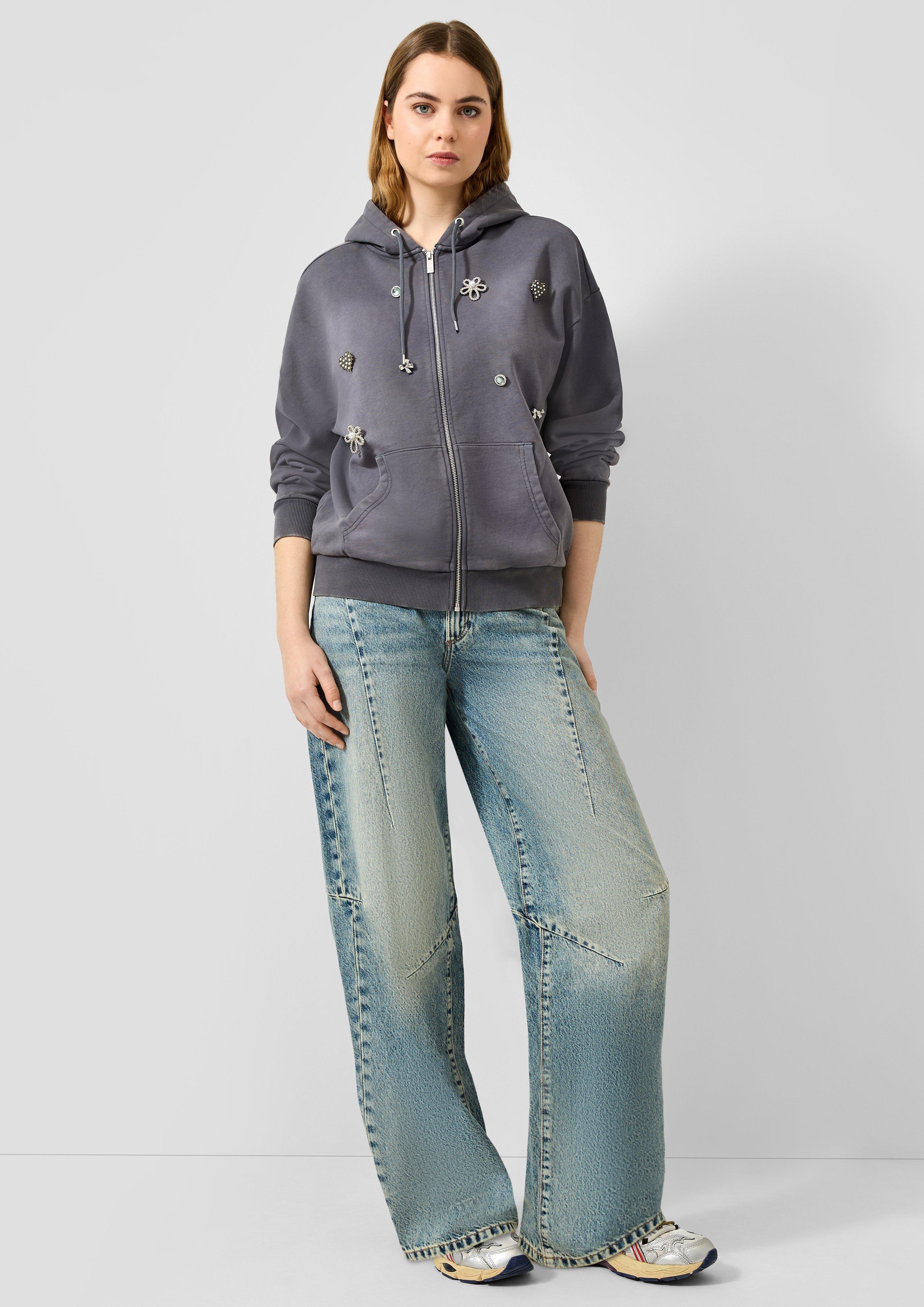 Damen Barrel Jeans / Mid Rise / Barrel Leg in blau von QS
