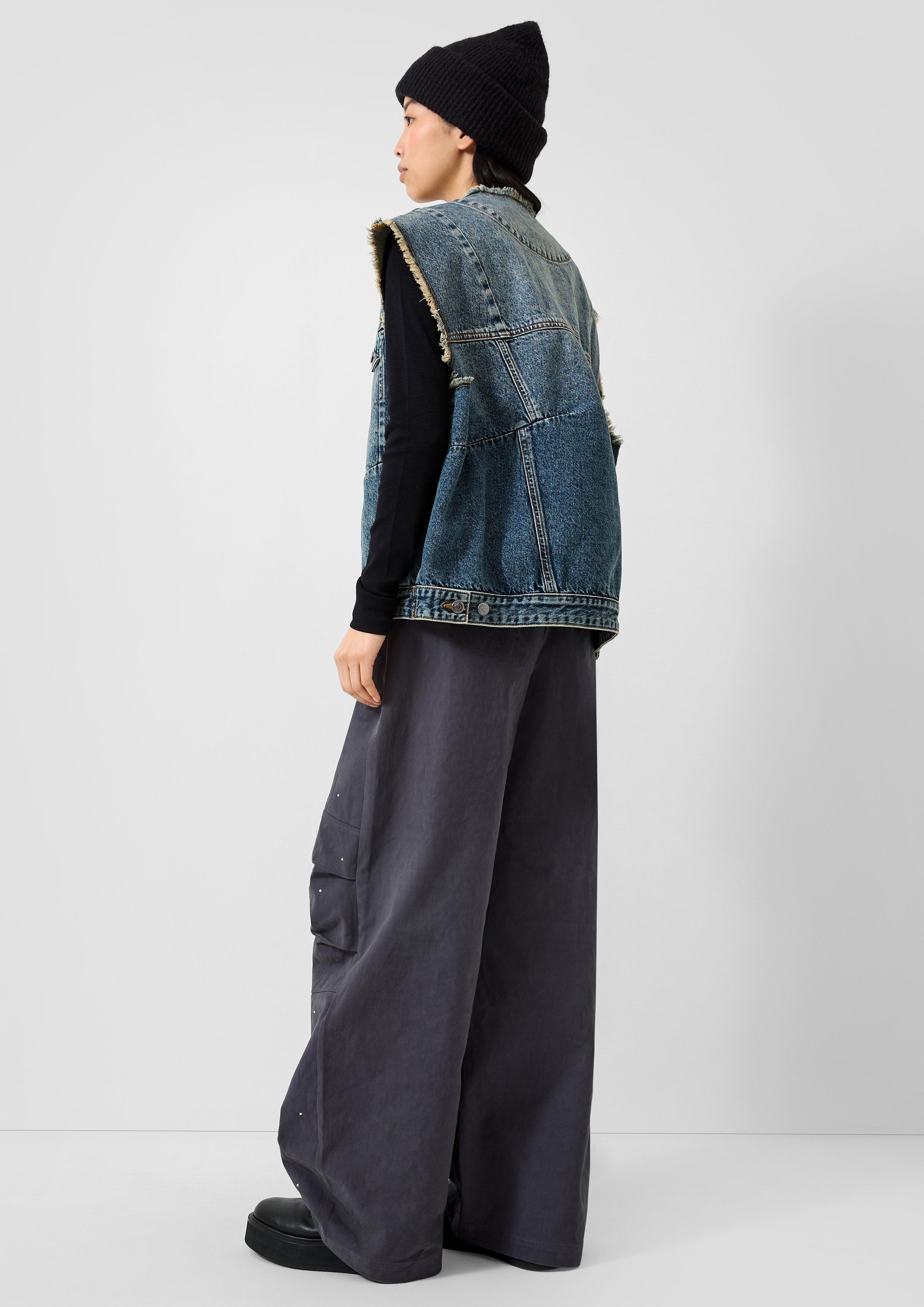Femmes Gilet en jean oversize en bleu de QS