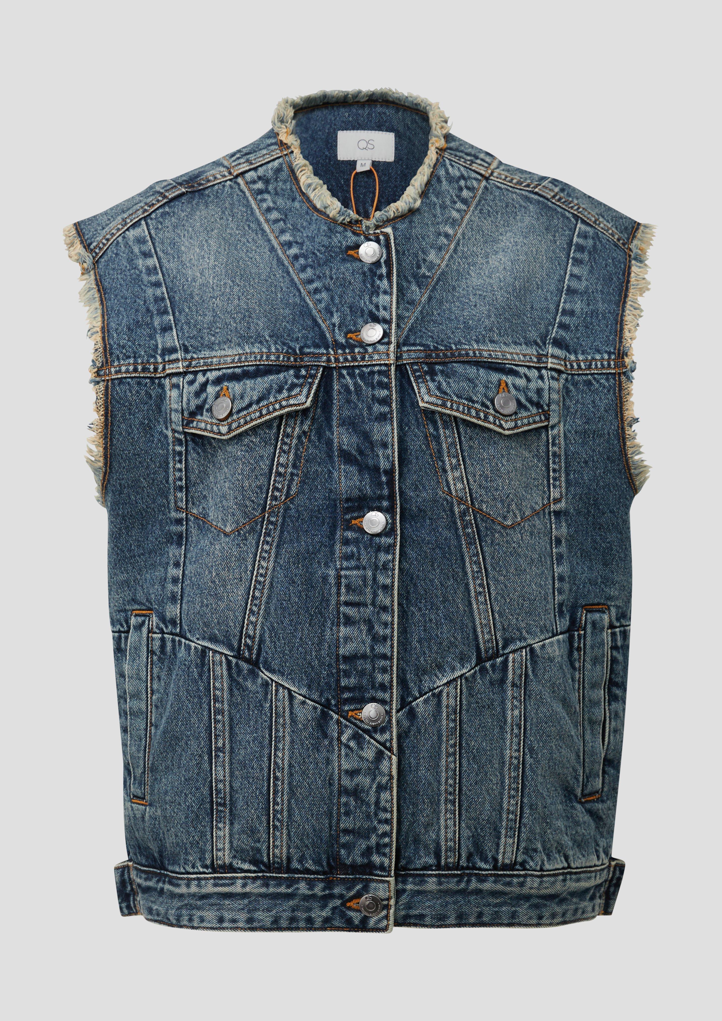 Femmes Gilet en jean oversize en bleu de QS