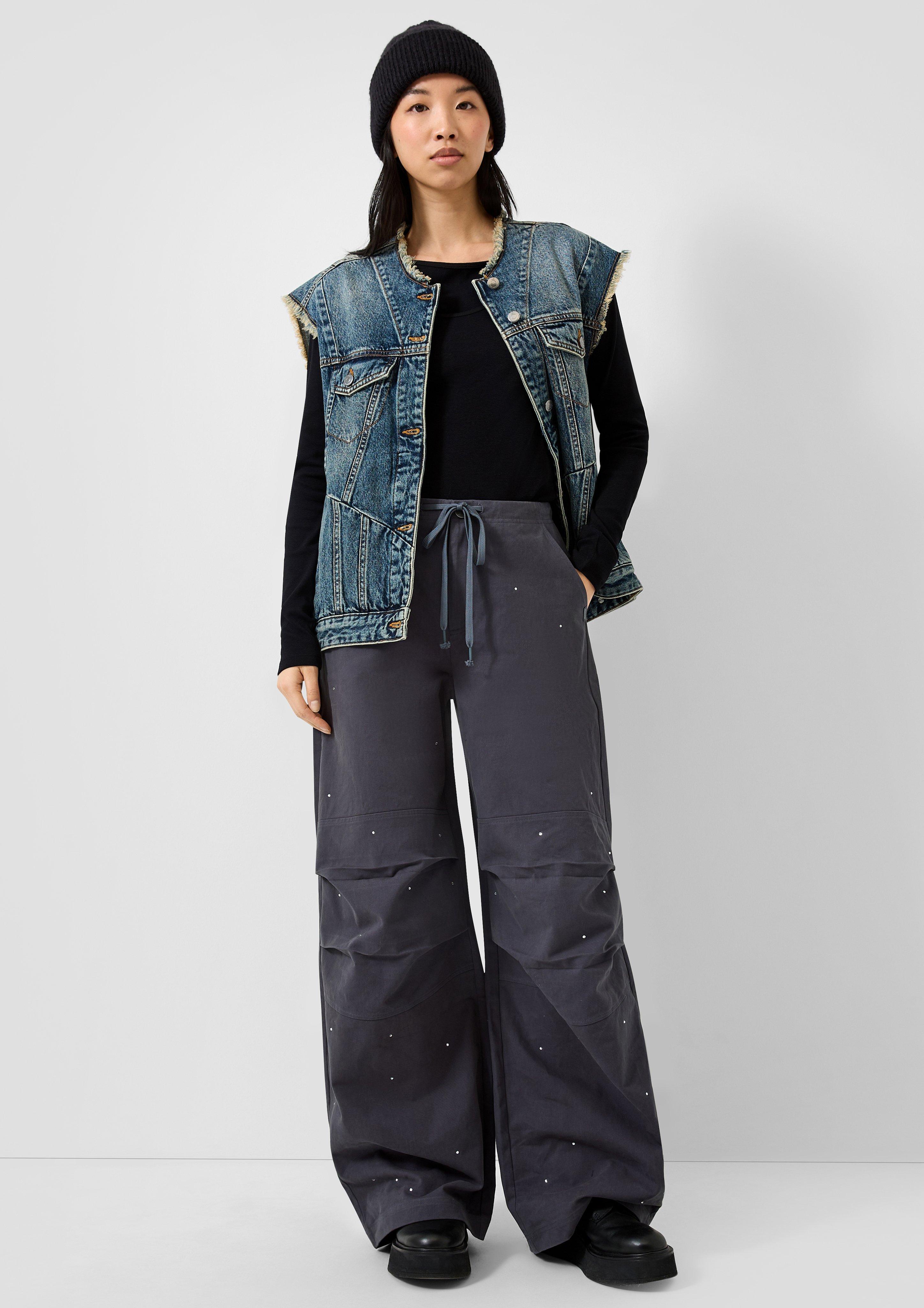 Femmes Gilet en jean oversize en bleu de QS