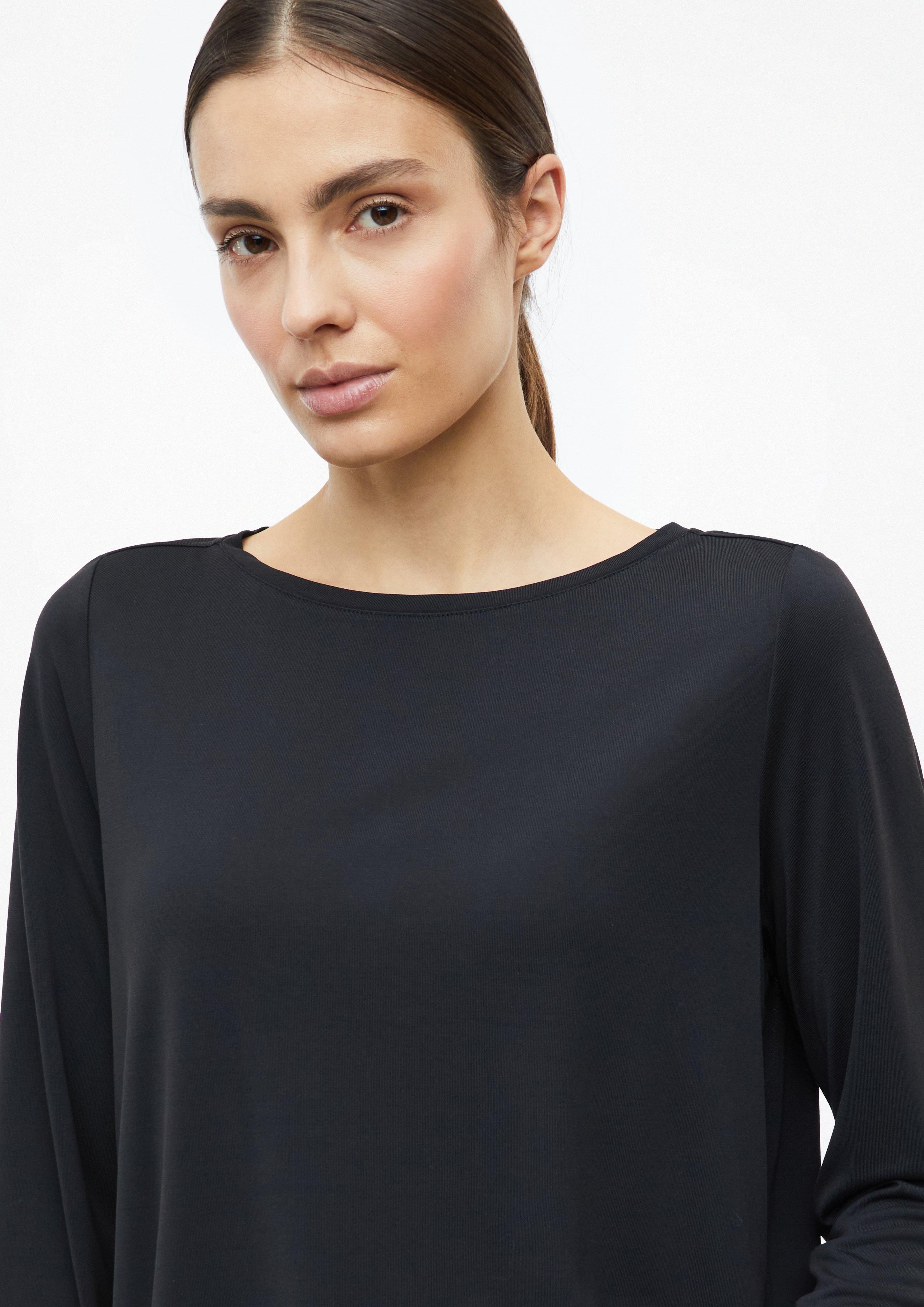 Damen O-Shape-Shirt aus Modalmix in schwarz von s.Oliver