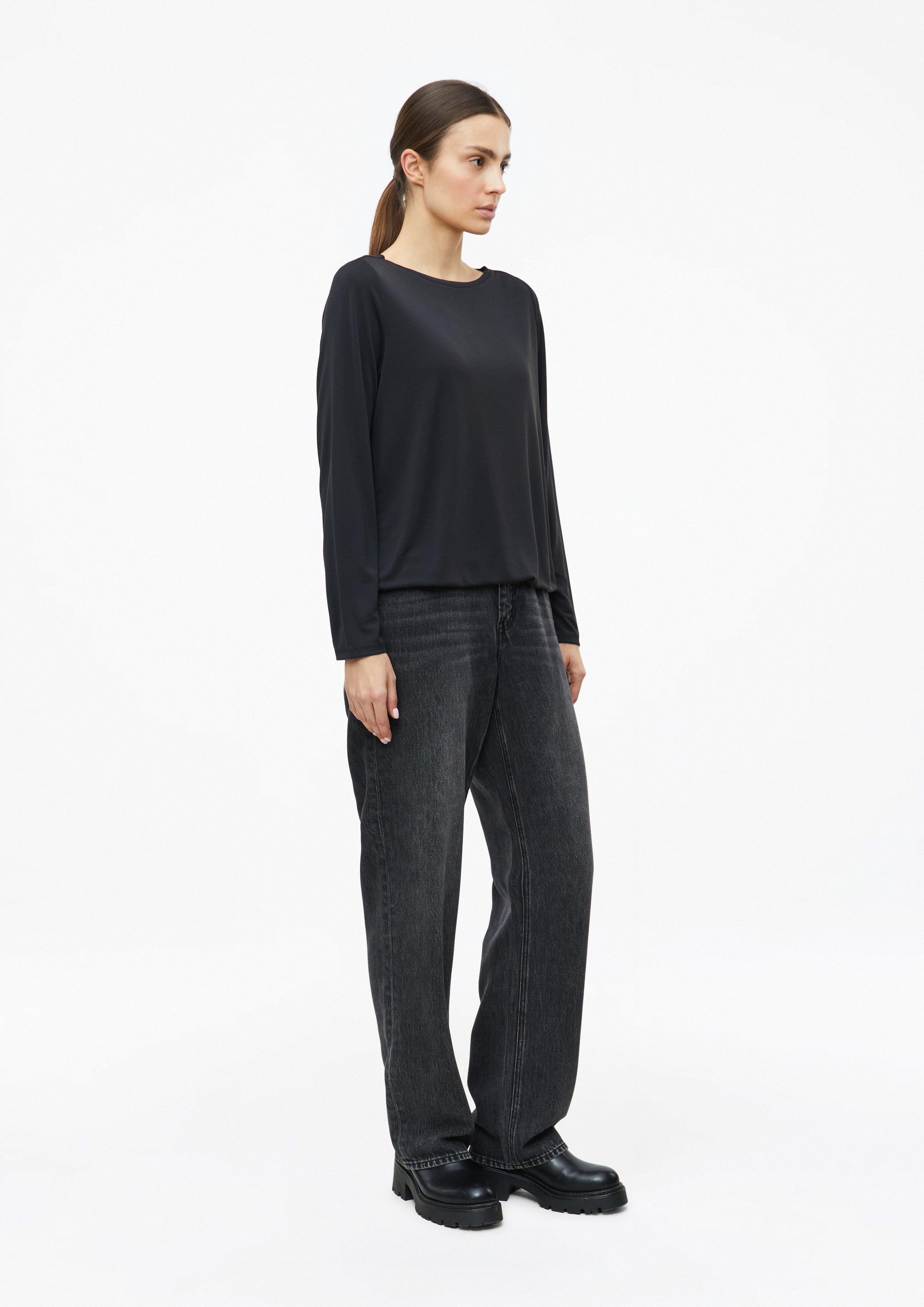 Damen O-Shape-Shirt aus Modalmix in schwarz von s.Oliver