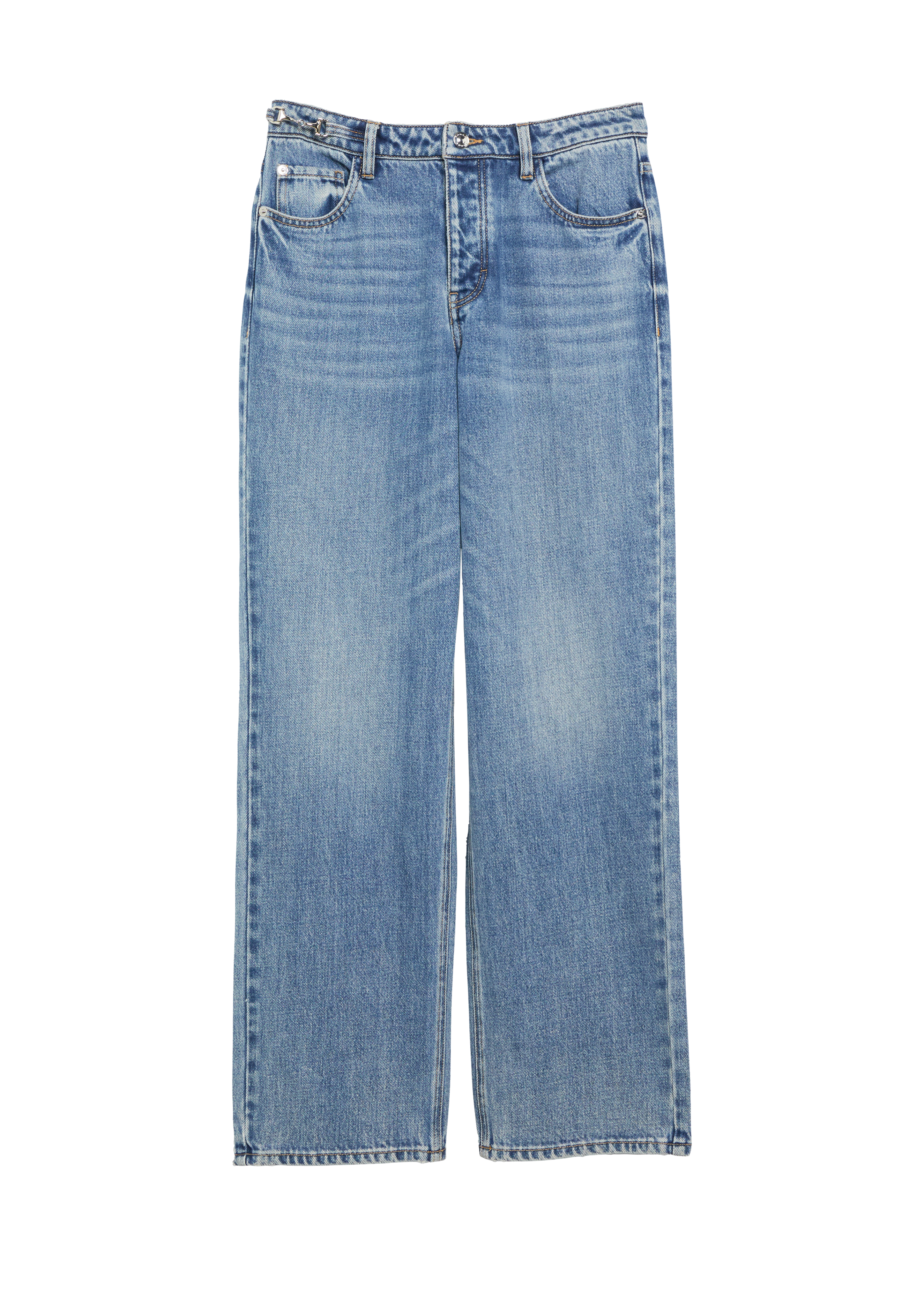 CLARA - Jeans met rechte pijpen en decoratieve details