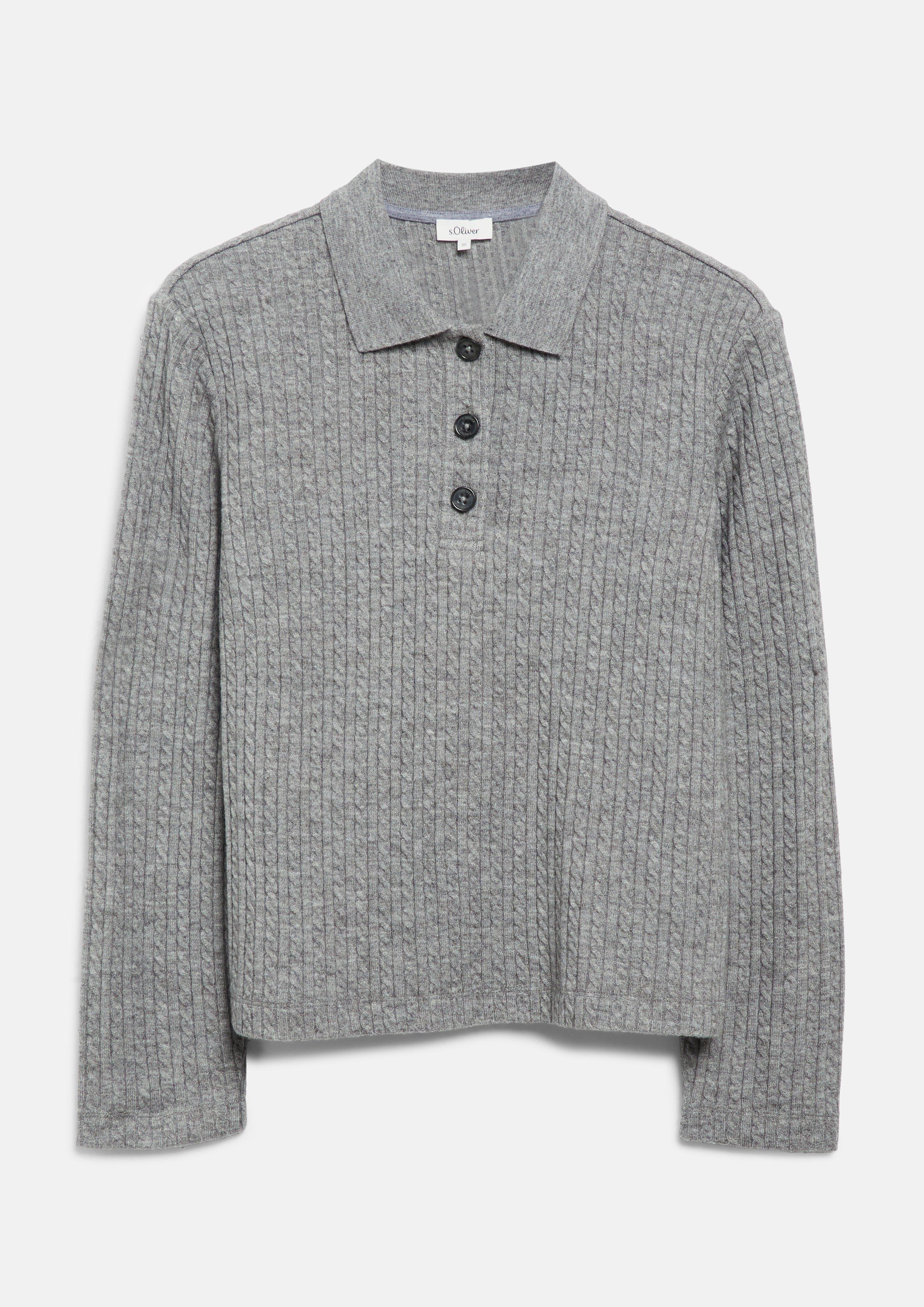 Polo-Shirt in Farbe graphit von s.Oliver