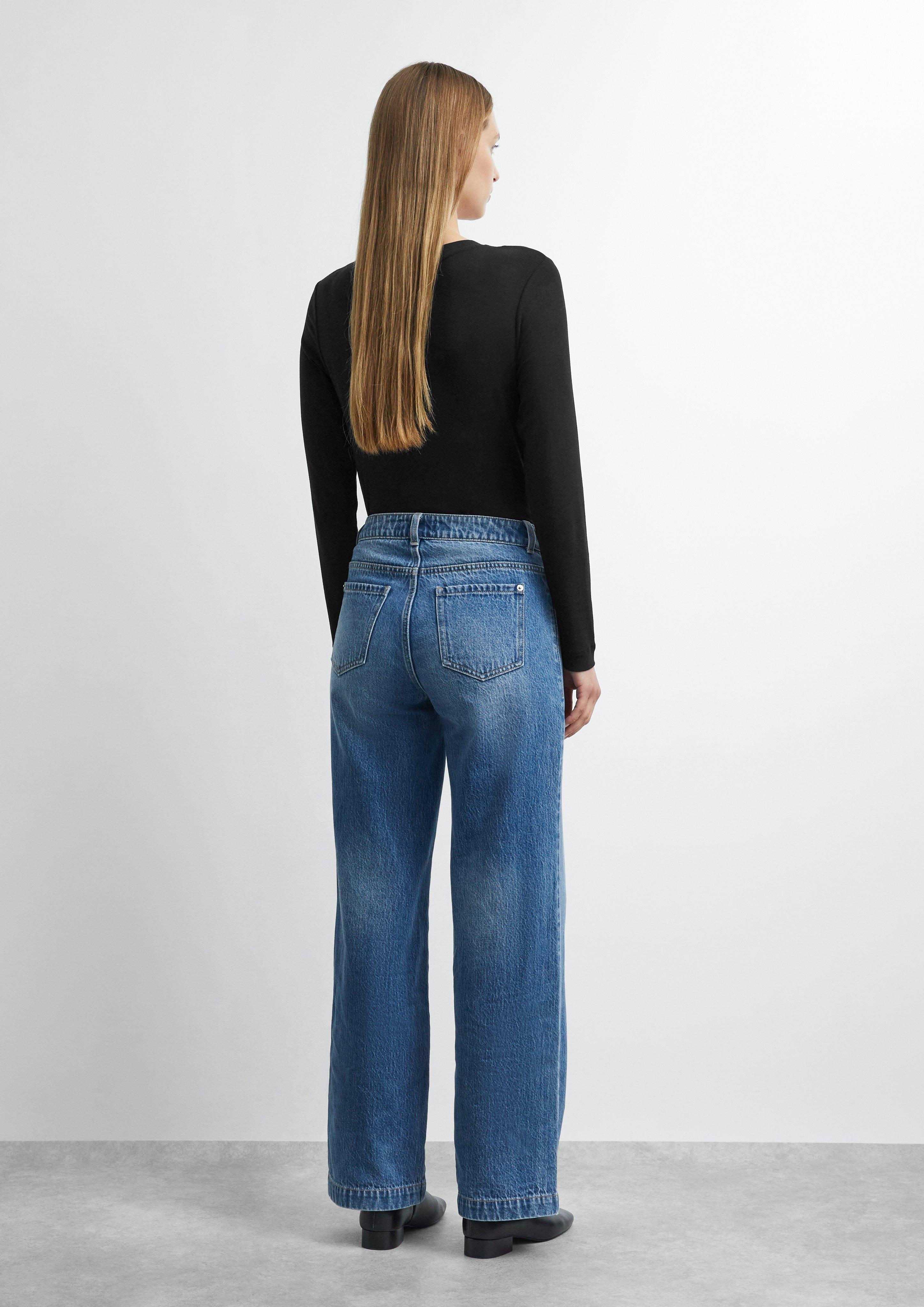 Dames Jeans broek in blauw van COMMA