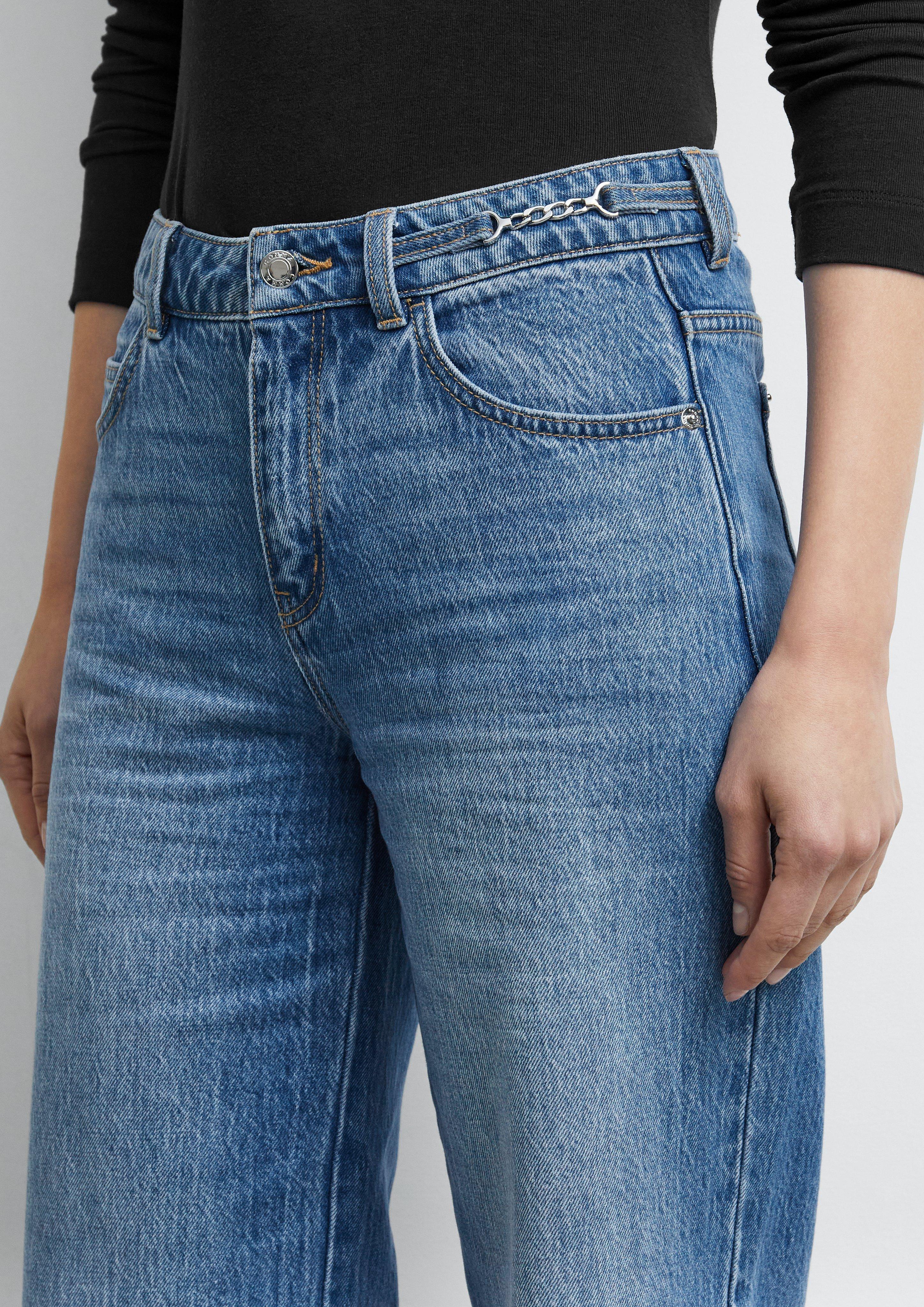 Dames Jeans broek in blauw van COMMA