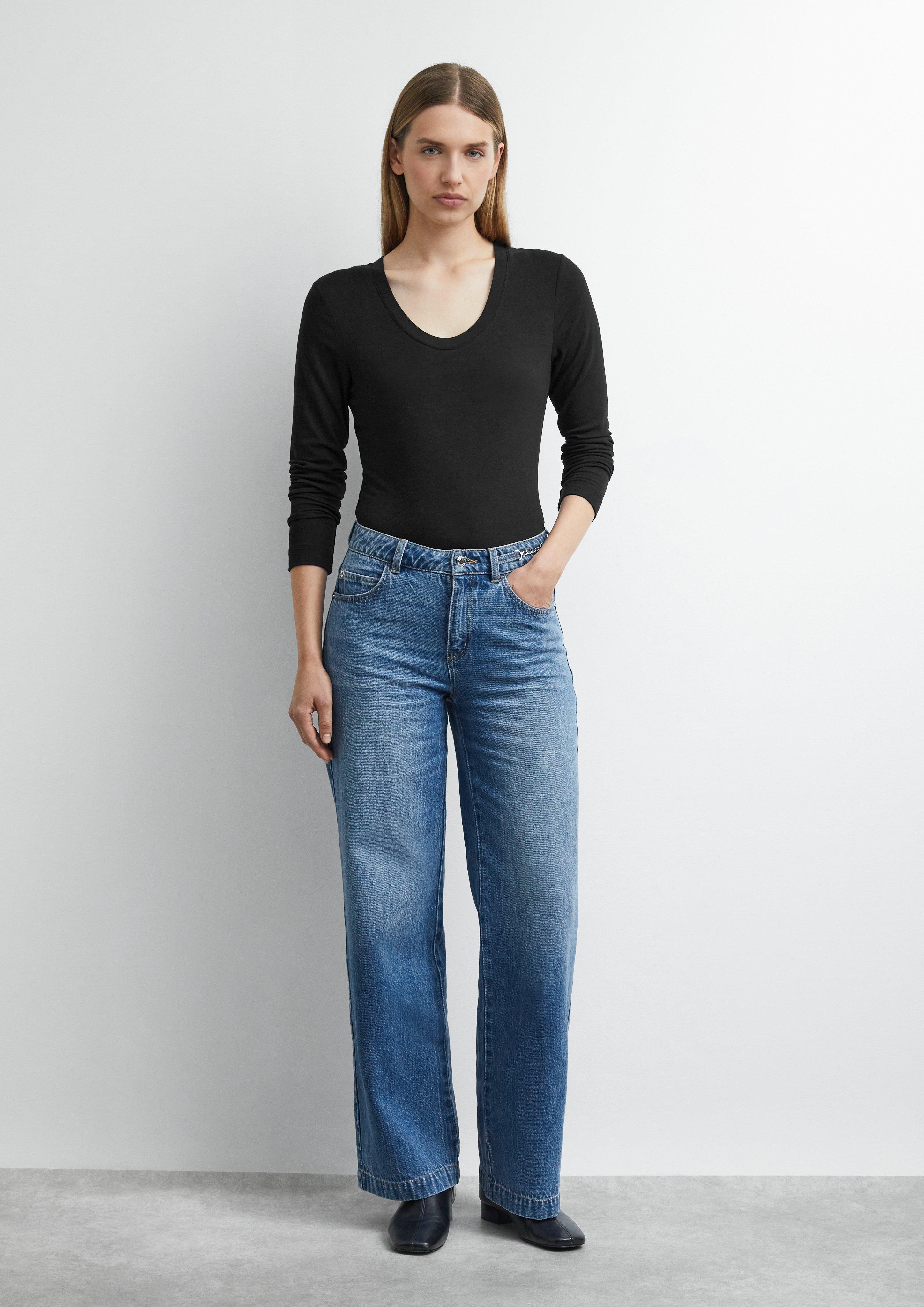 Dames Jeans broek in blauw van COMMA