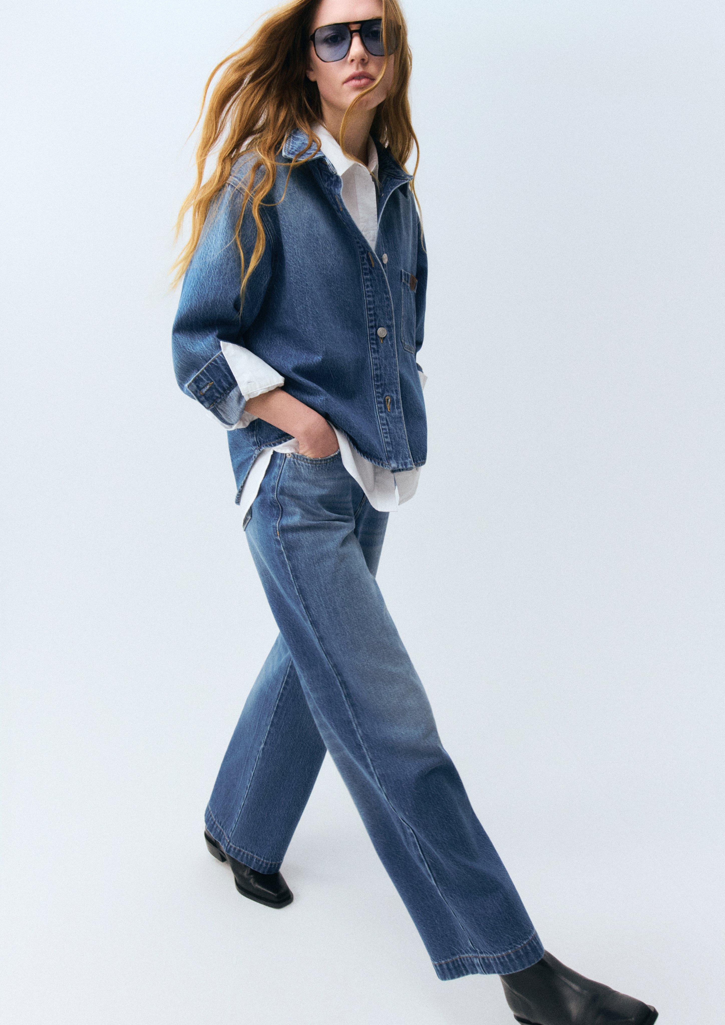 Jeans broek in blauw van COMMA
