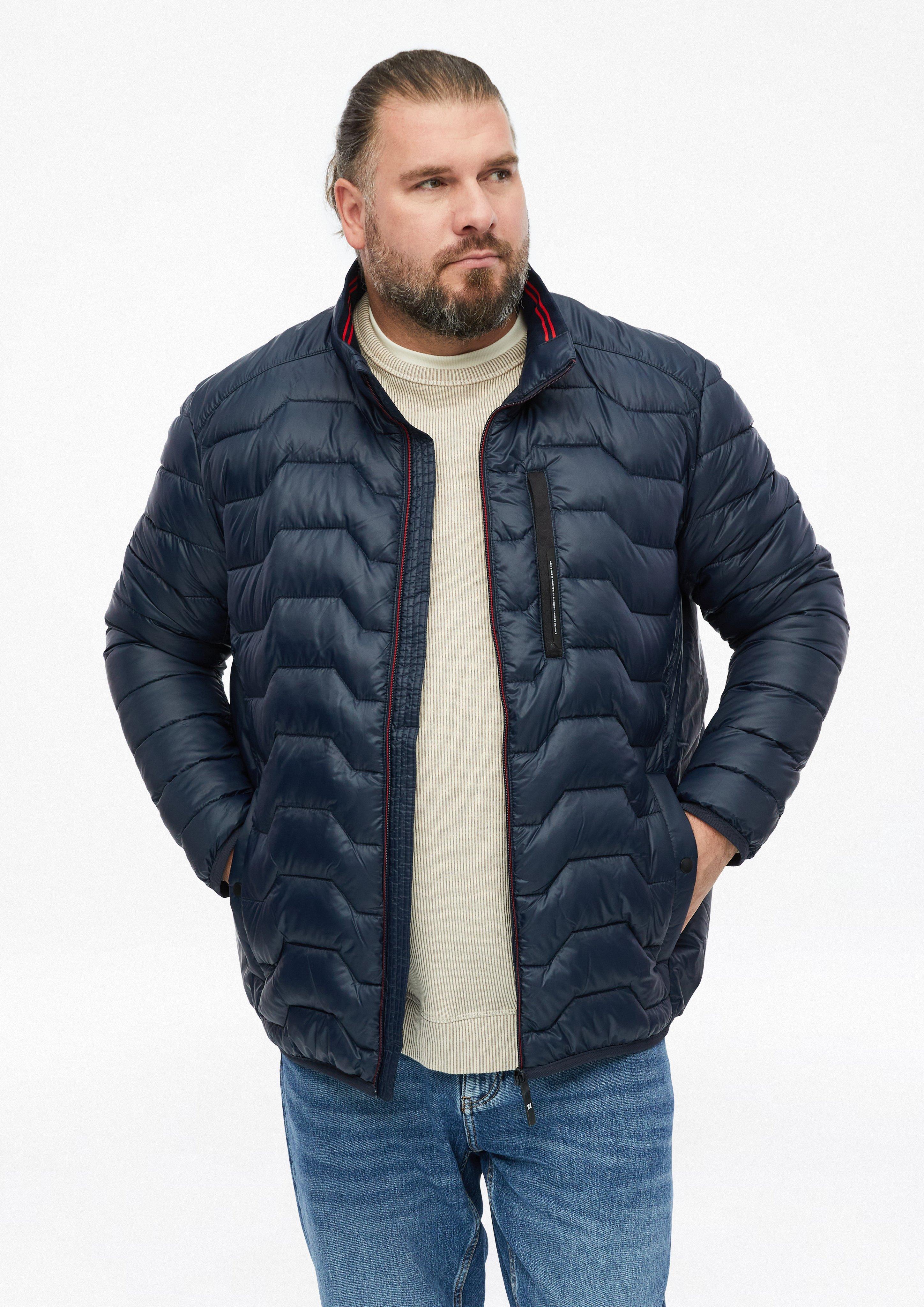 Hommes Veste matelassée légère avec détails contrastés et col montant en  de 