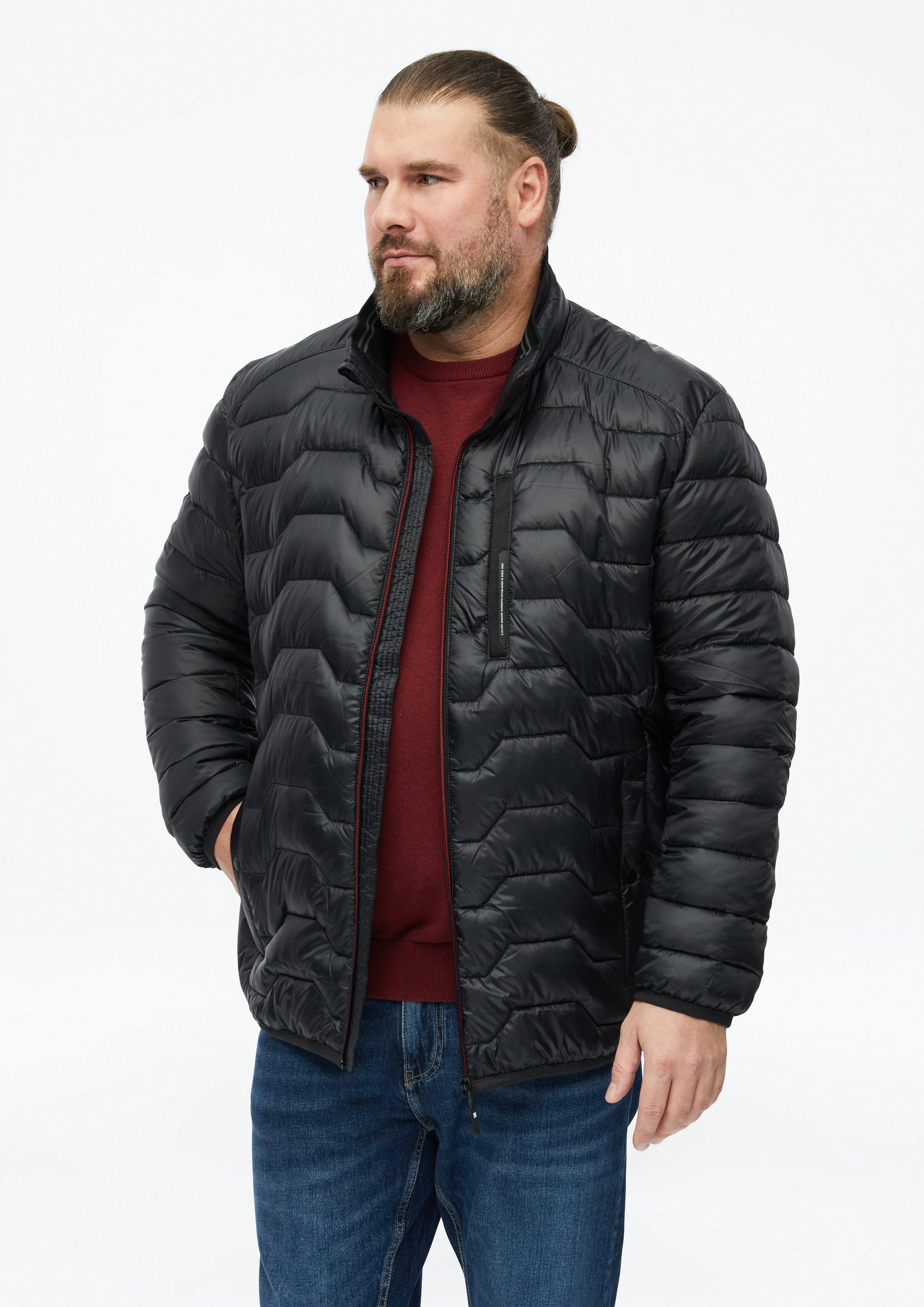 Hommes Veste matelassée légère avec détails contrastés et col montant en  de 
