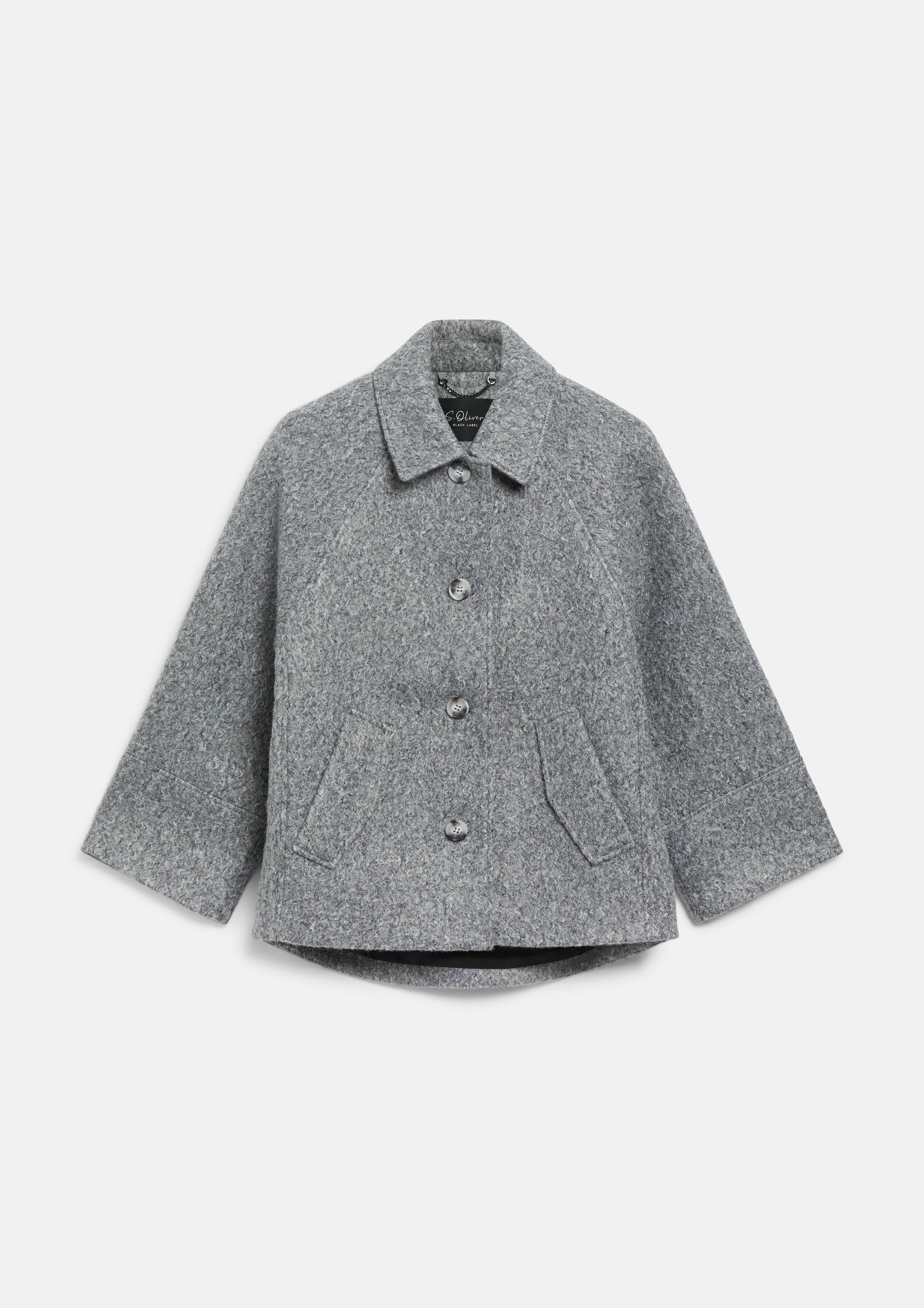 Outdoor-Jacke in Farbe grau von s.Oliver BLACK LABEL