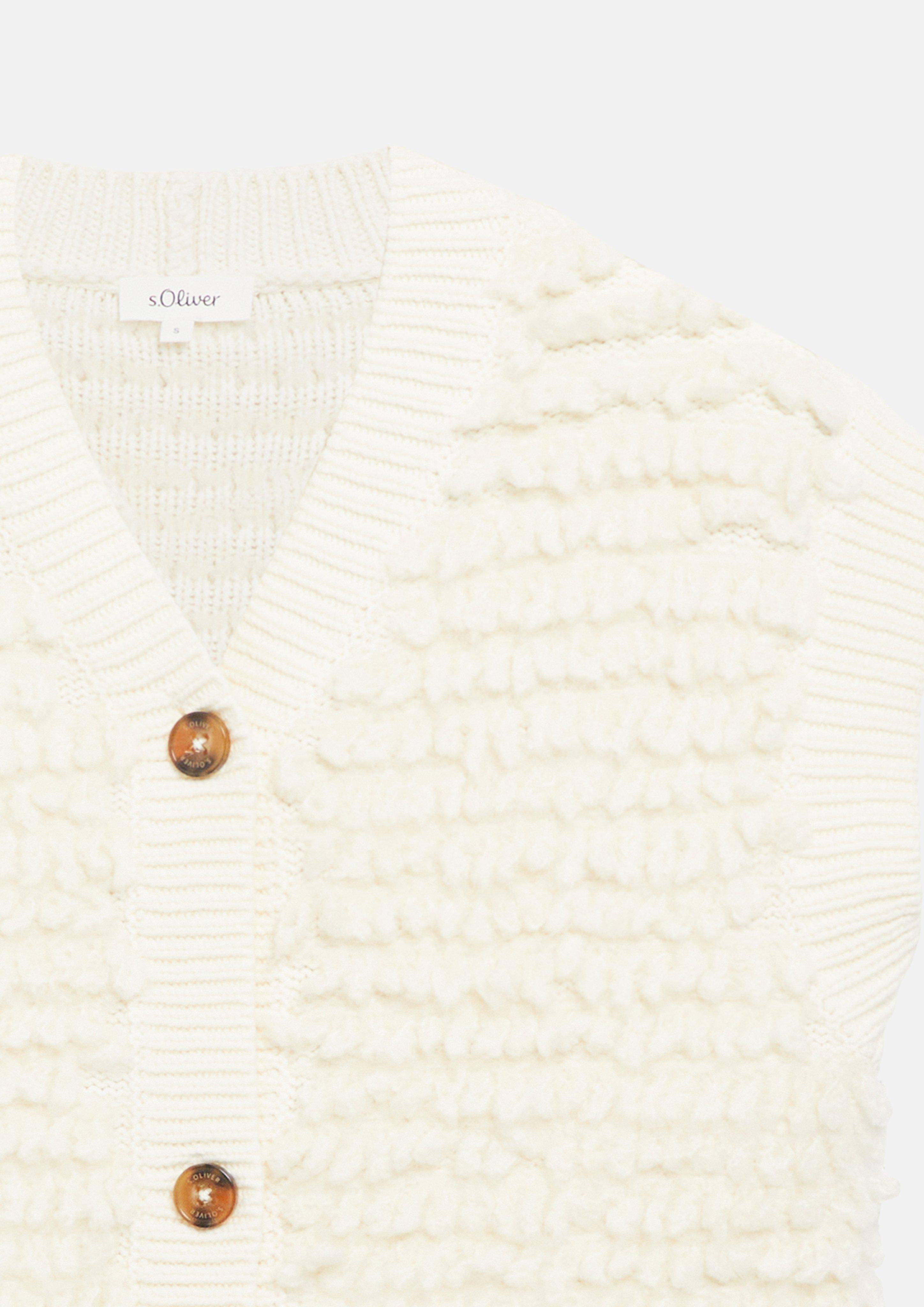 Femmes Veste en tricot en crème de s.Oliver