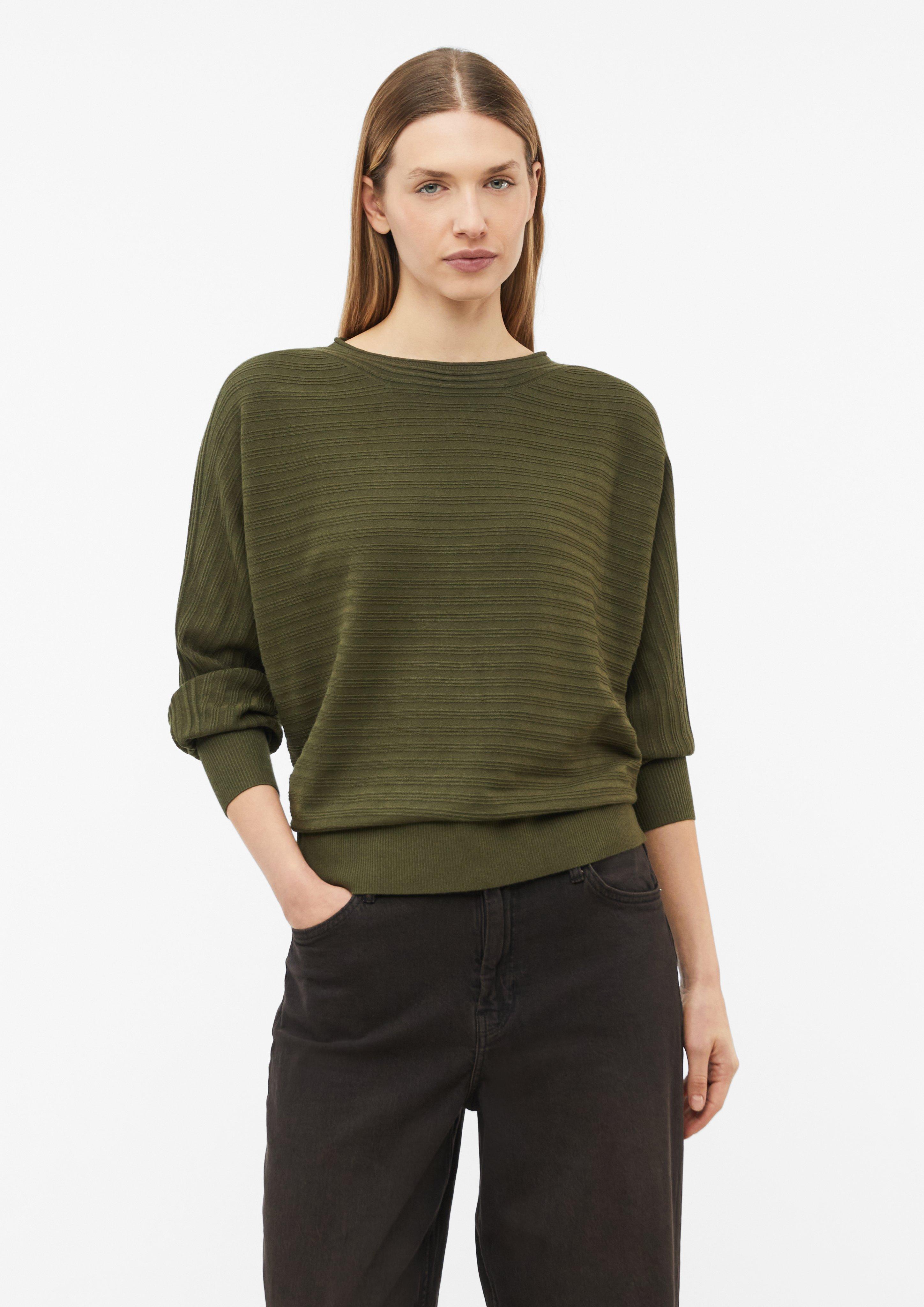 Strickpullover in Farbe olivgrün von s.Oliver