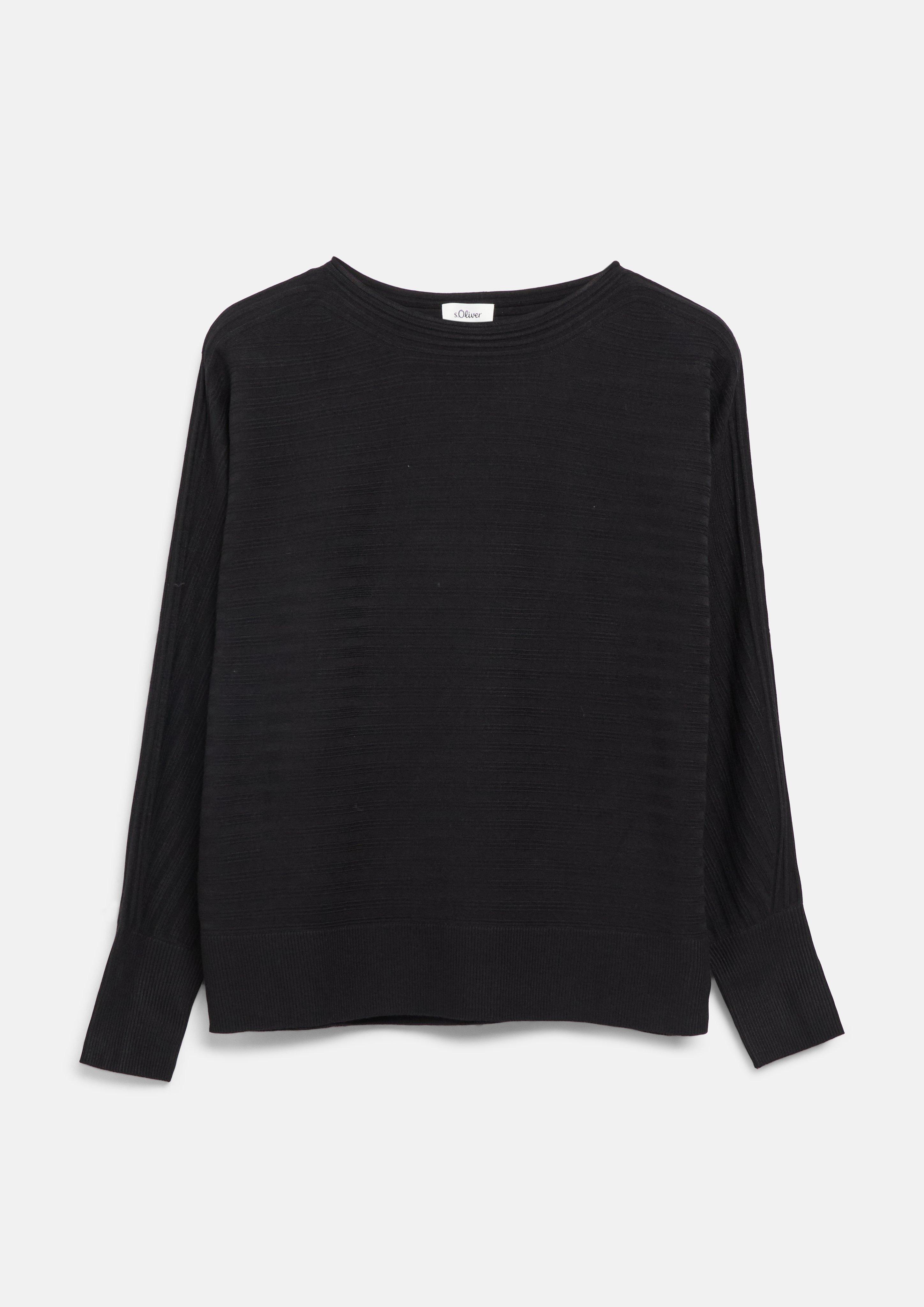 Pull en tricot en noir de s.Oliver
