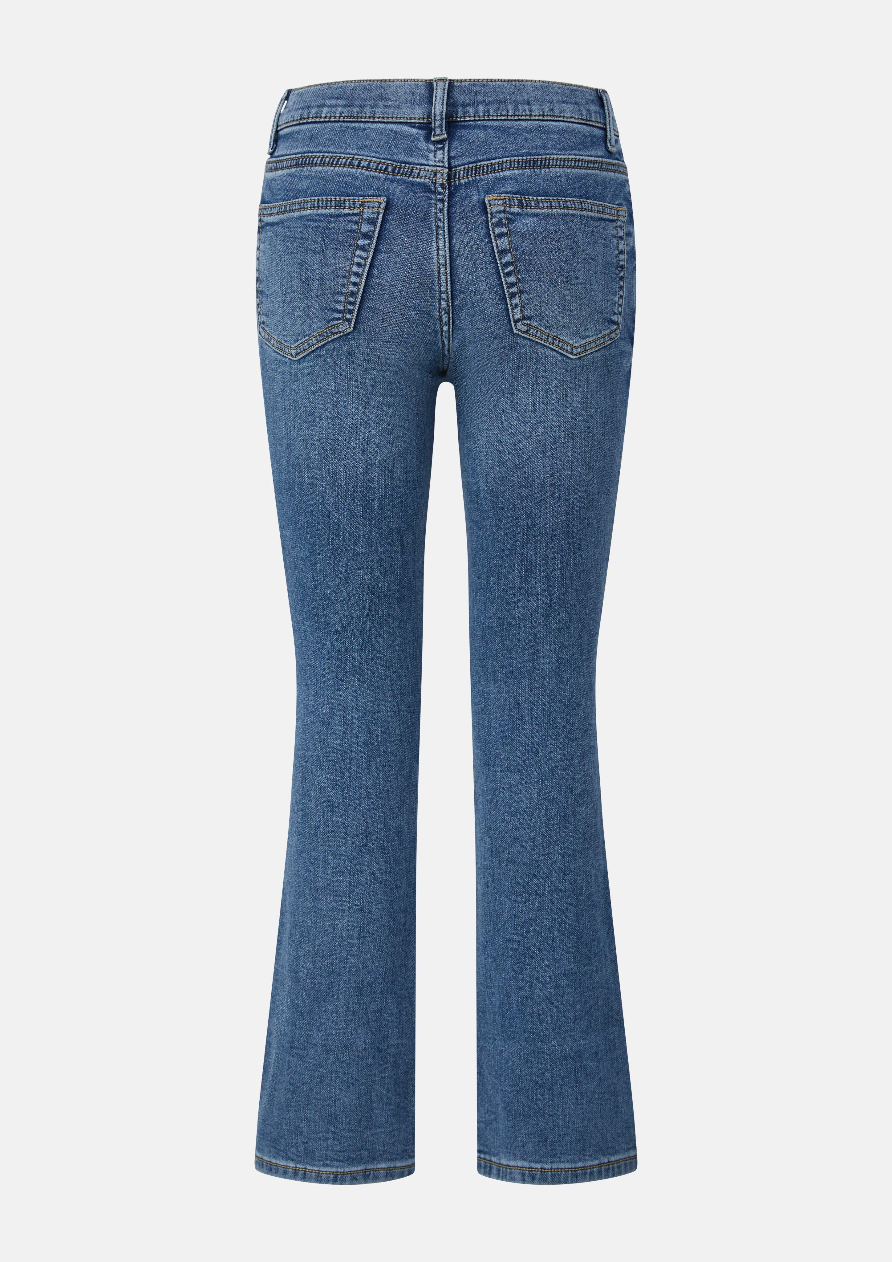 Kinder Jeans Beverly / Regular Fit / Mid Rise / Flared Leg / soft & warm in blau von s.Oliver