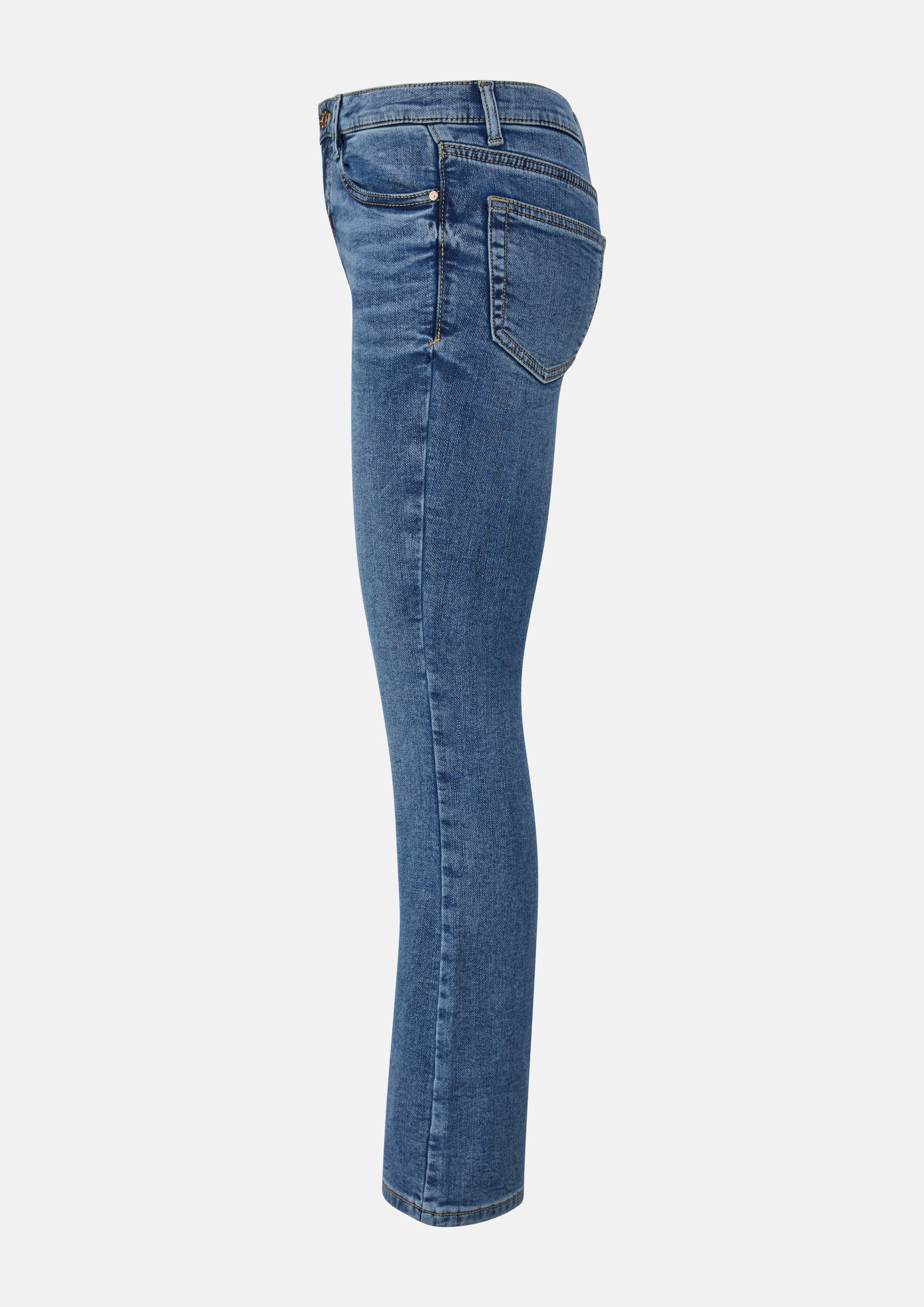Kinder Jeans Beverly / Regular Fit / Mid Rise / Flared Leg / soft & warm in blau von s.Oliver