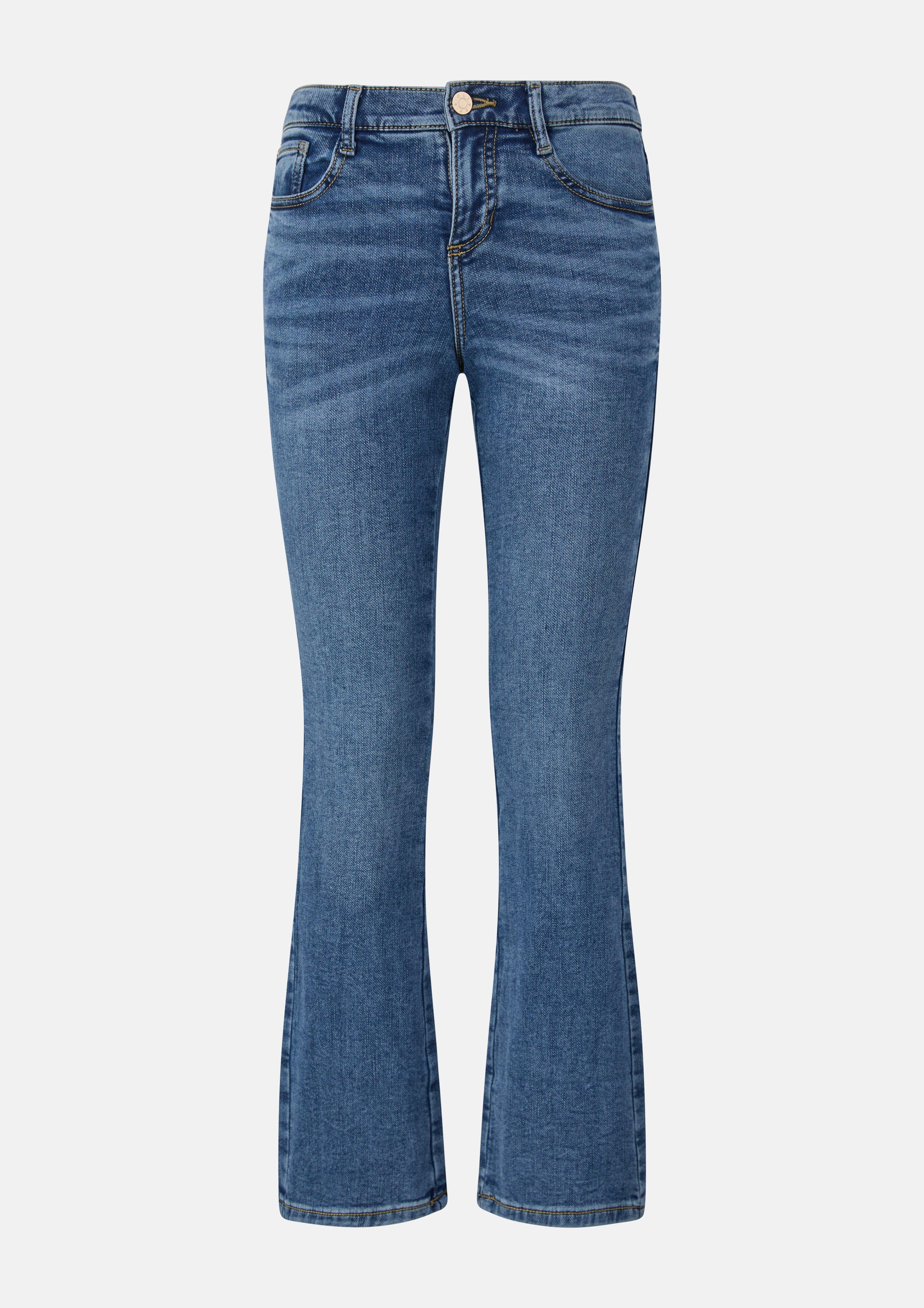 Kinder Jeans Beverly / Regular Fit / Mid Rise / Flared Leg / soft & warm in blau von s.Oliver