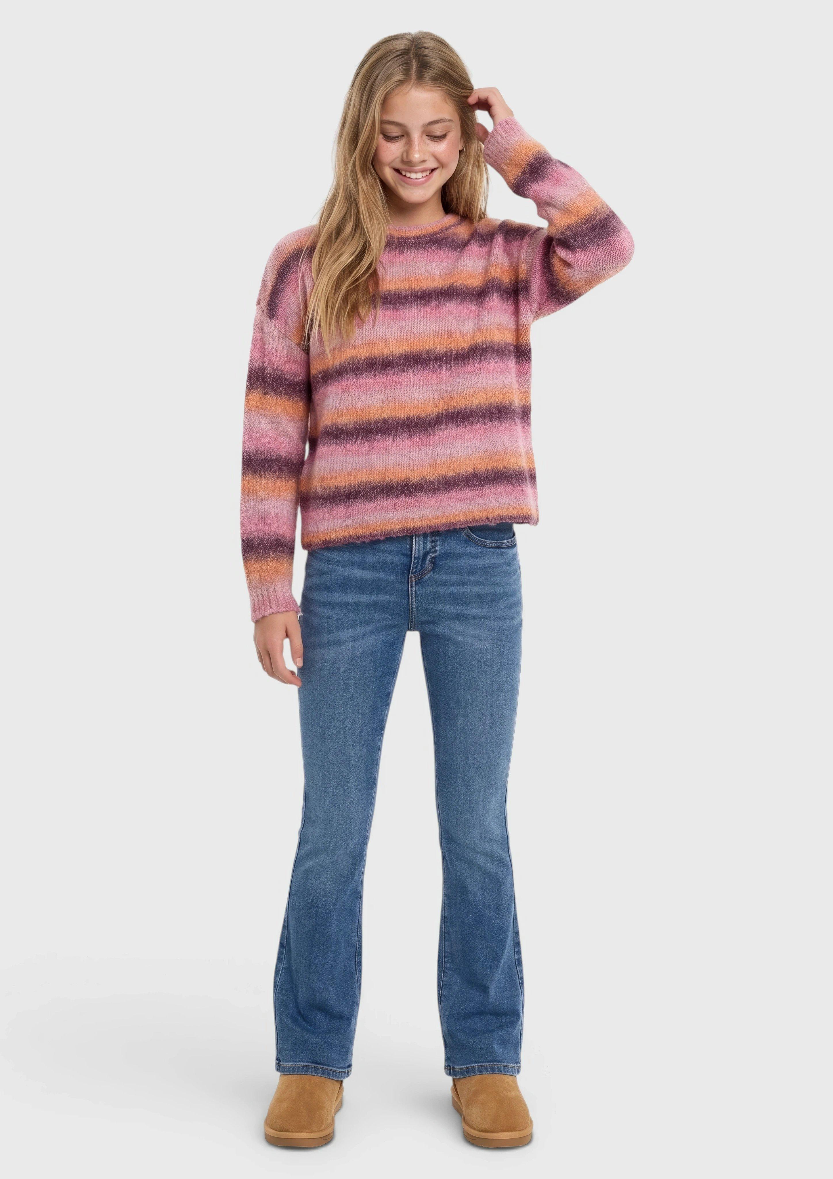 Kinder Jeans Beverly / Regular Fit / Mid Rise / Flared Leg / soft & warm in blau von s.Oliver