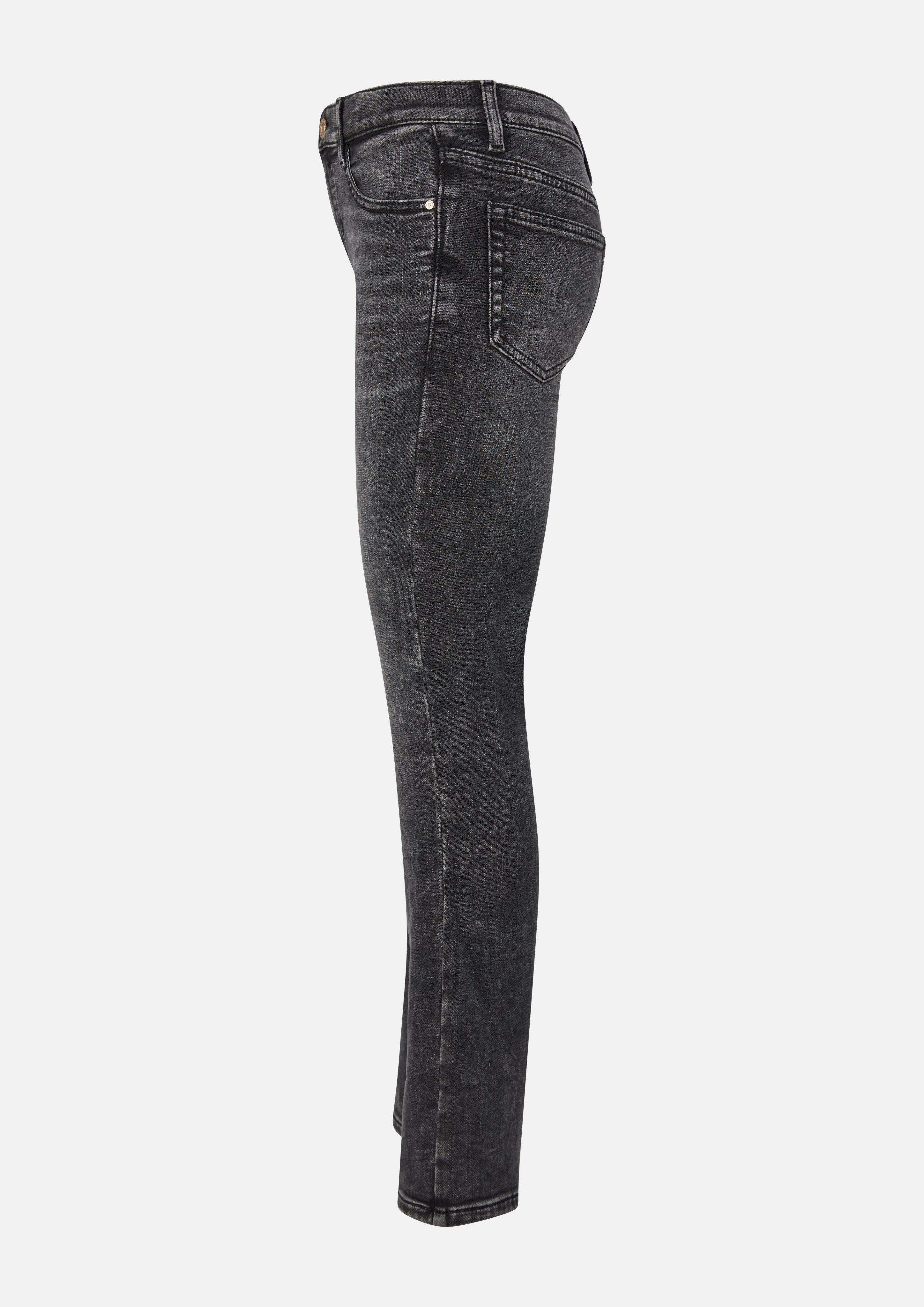 Kinder Jeans Beverly / Regular Fit / Mid Rise / Flared Leg / soft & warm in grau von s.Oliver