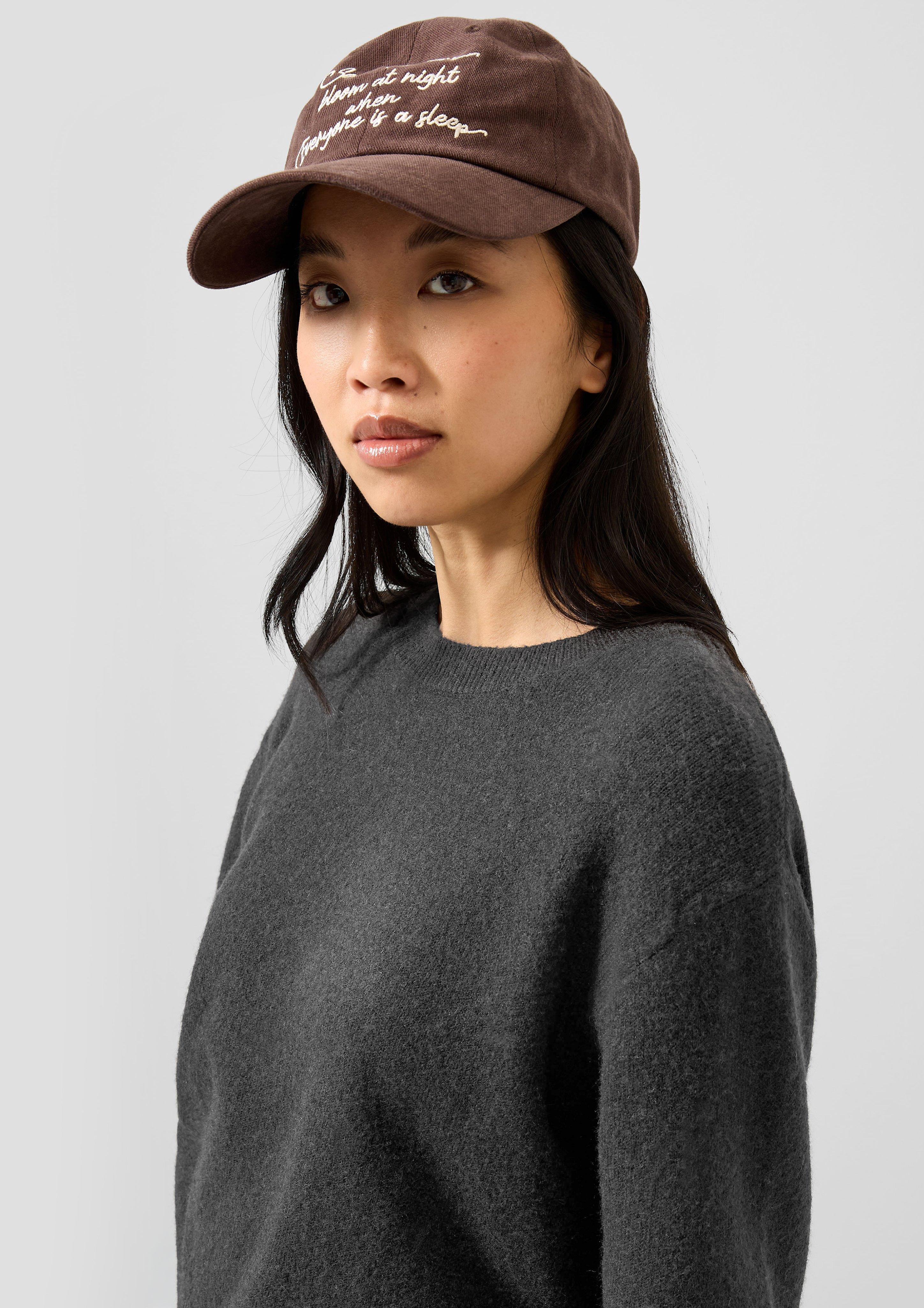 Femmes Pull-over en maille en gris de QS