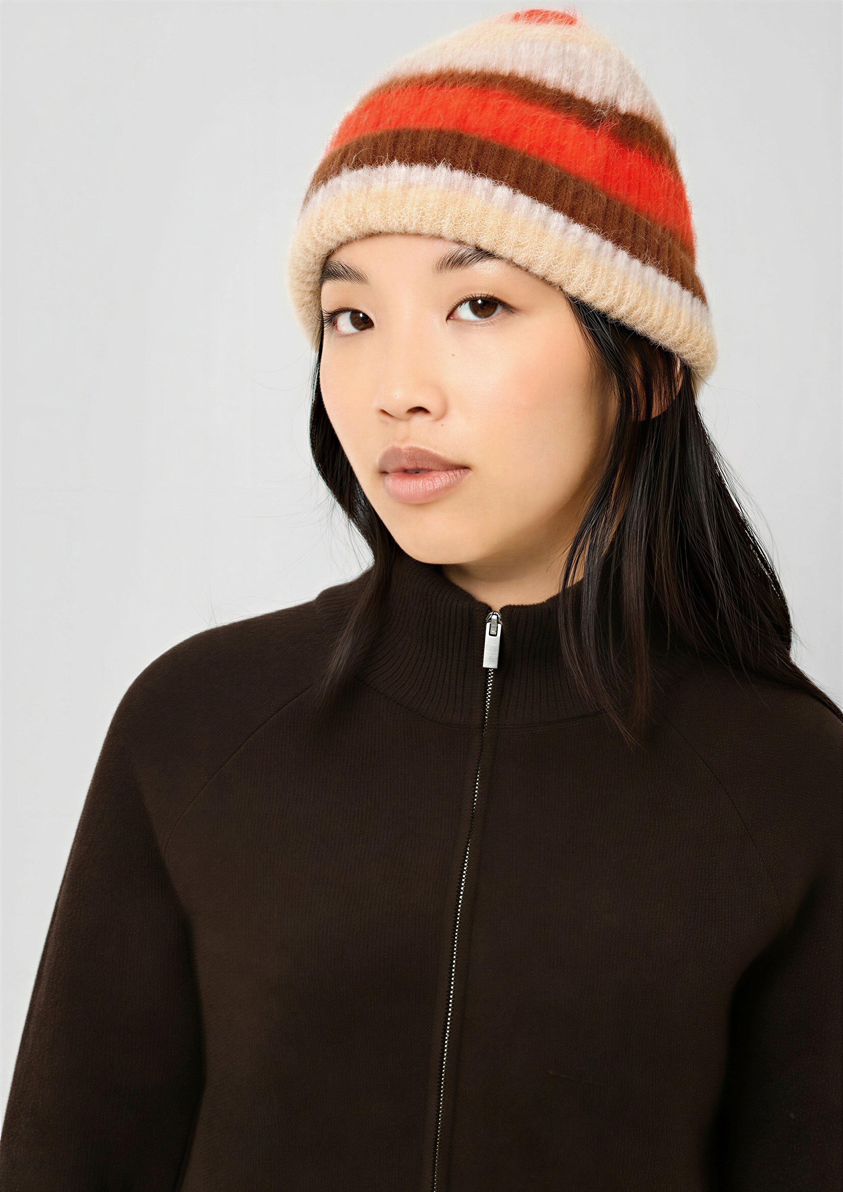 Femmes Pull en tricot en brun de QS