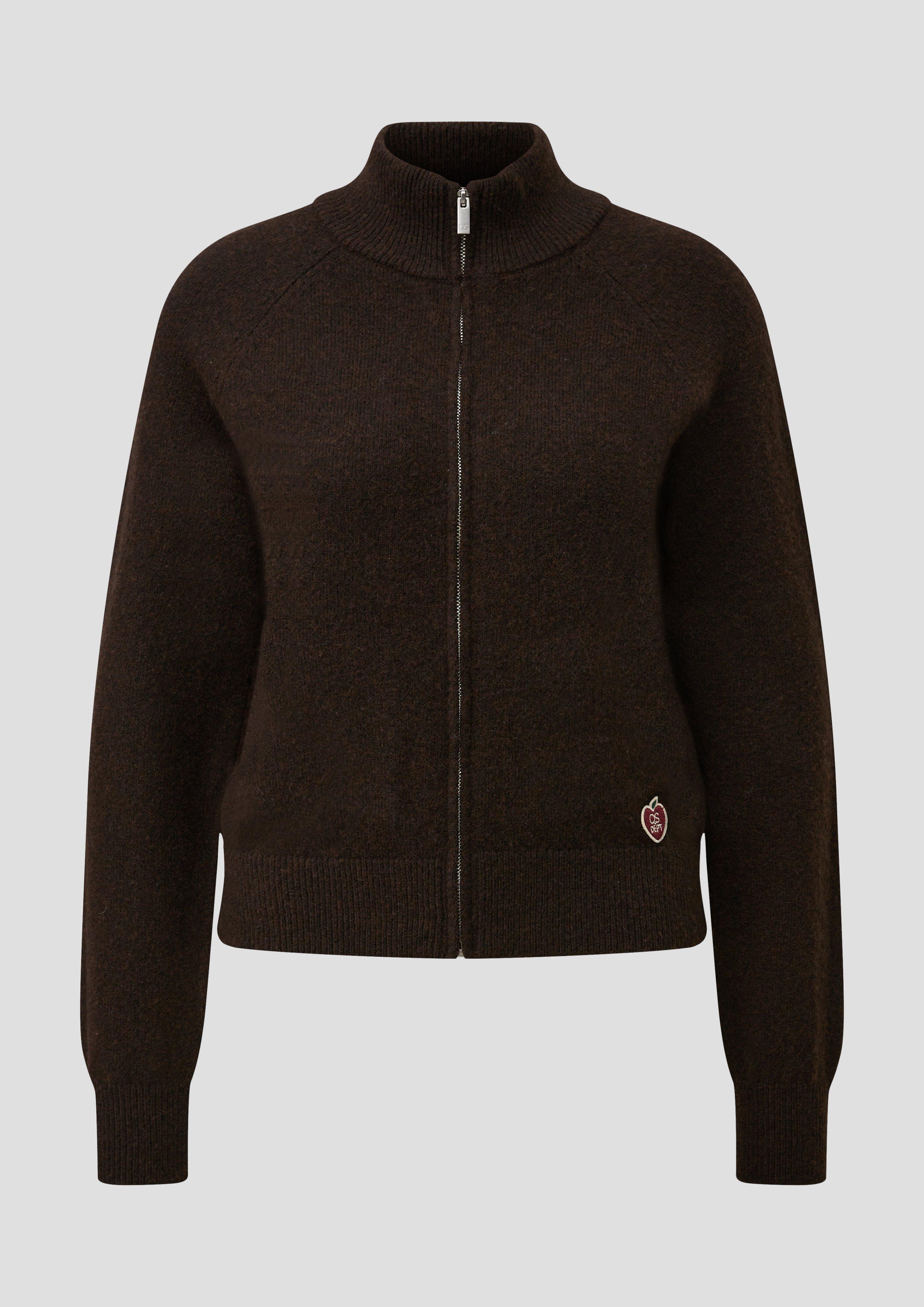 Femmes Pull en tricot en brun de QS