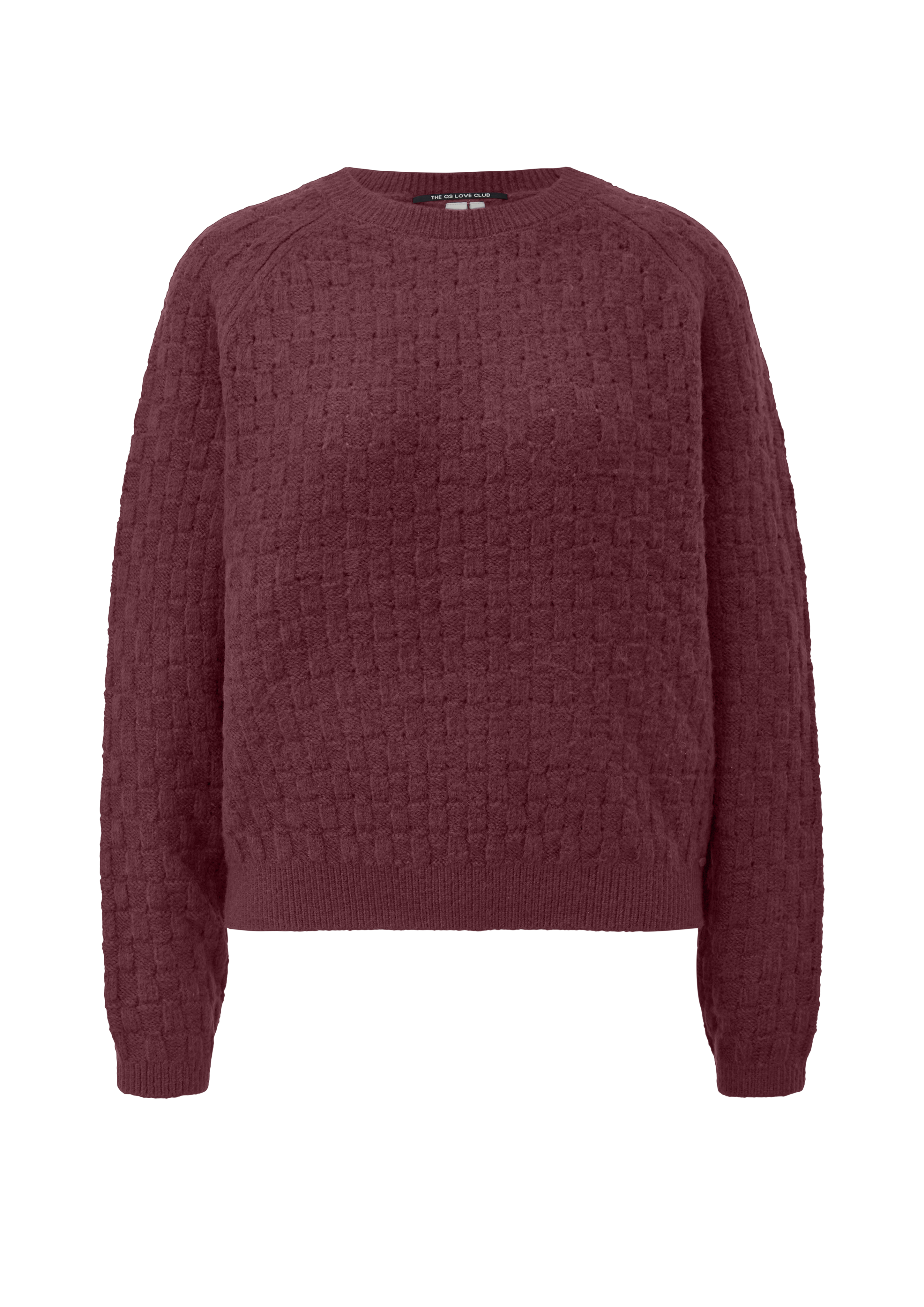Raglan trui met textuur