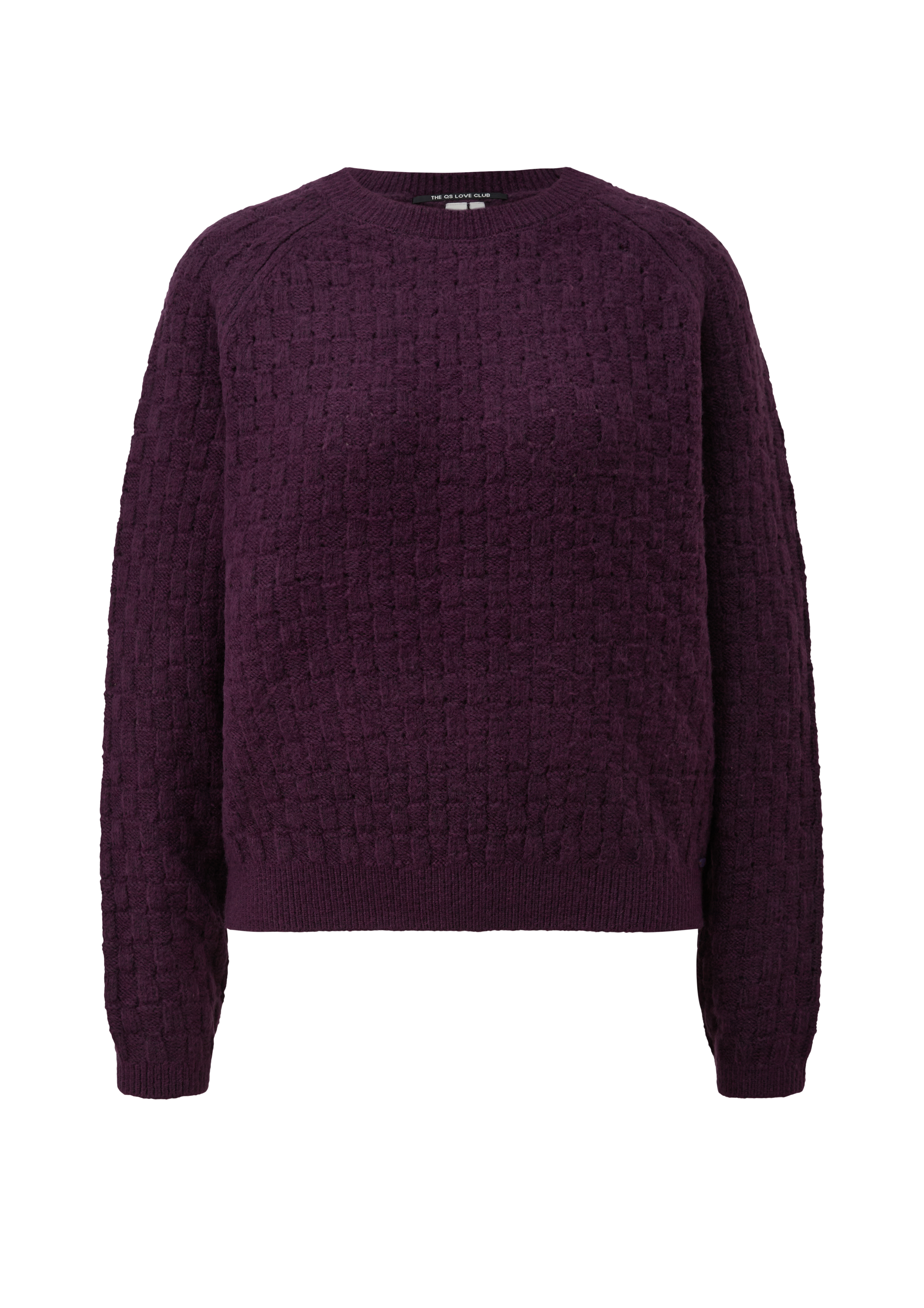 Raglan trui met textuur