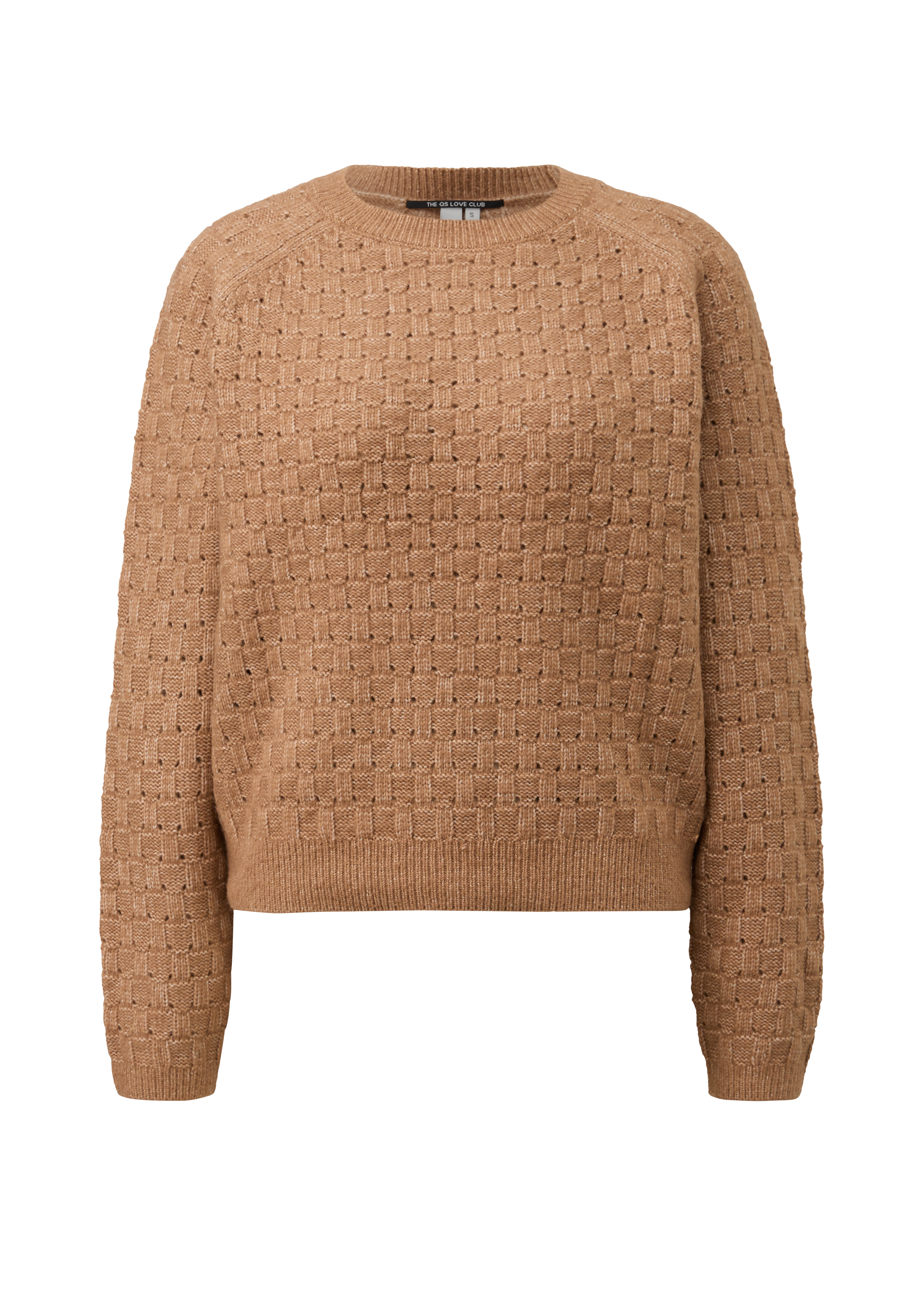 Raglan trui met textuur