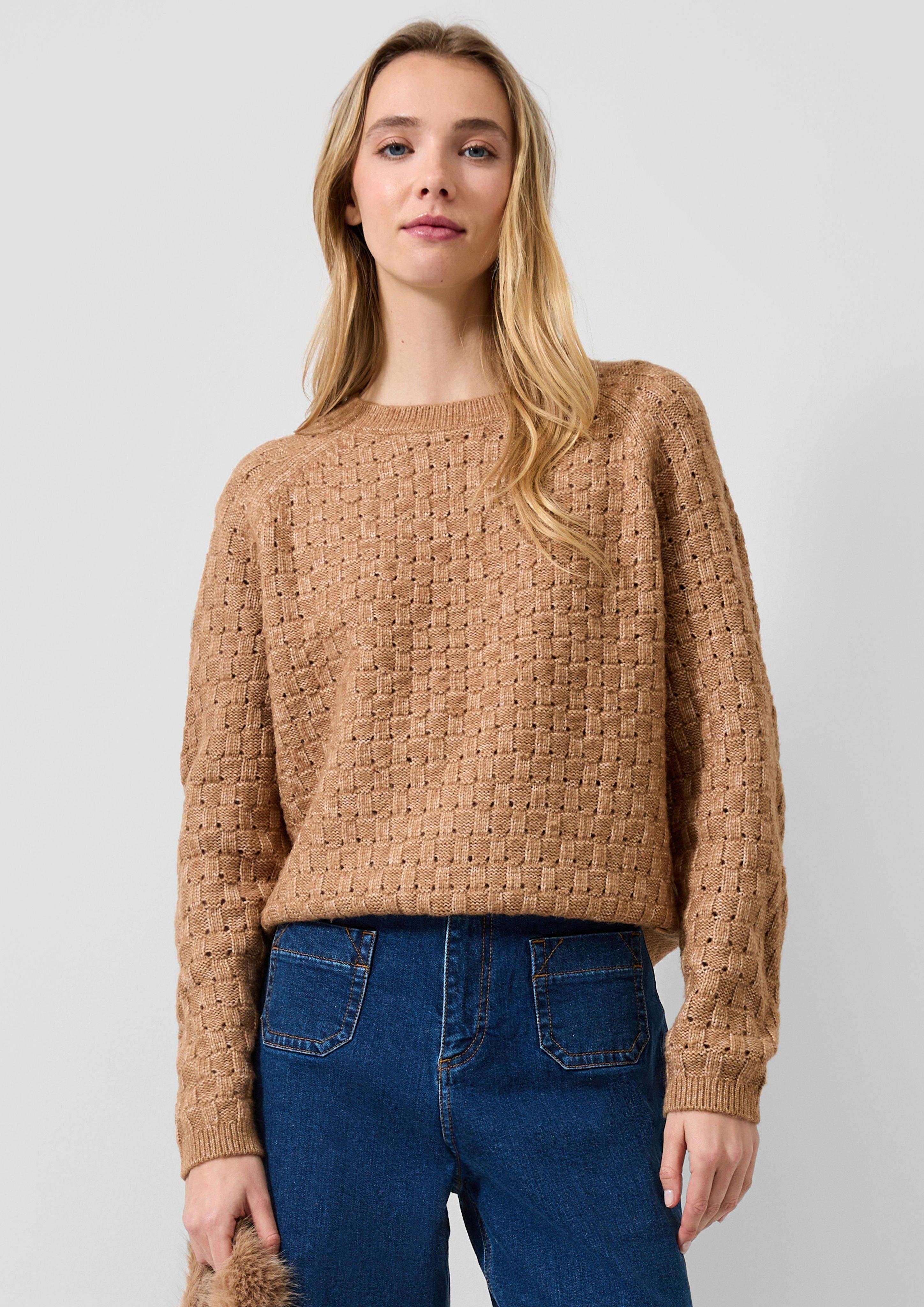 Pull en tricot en brun de QS