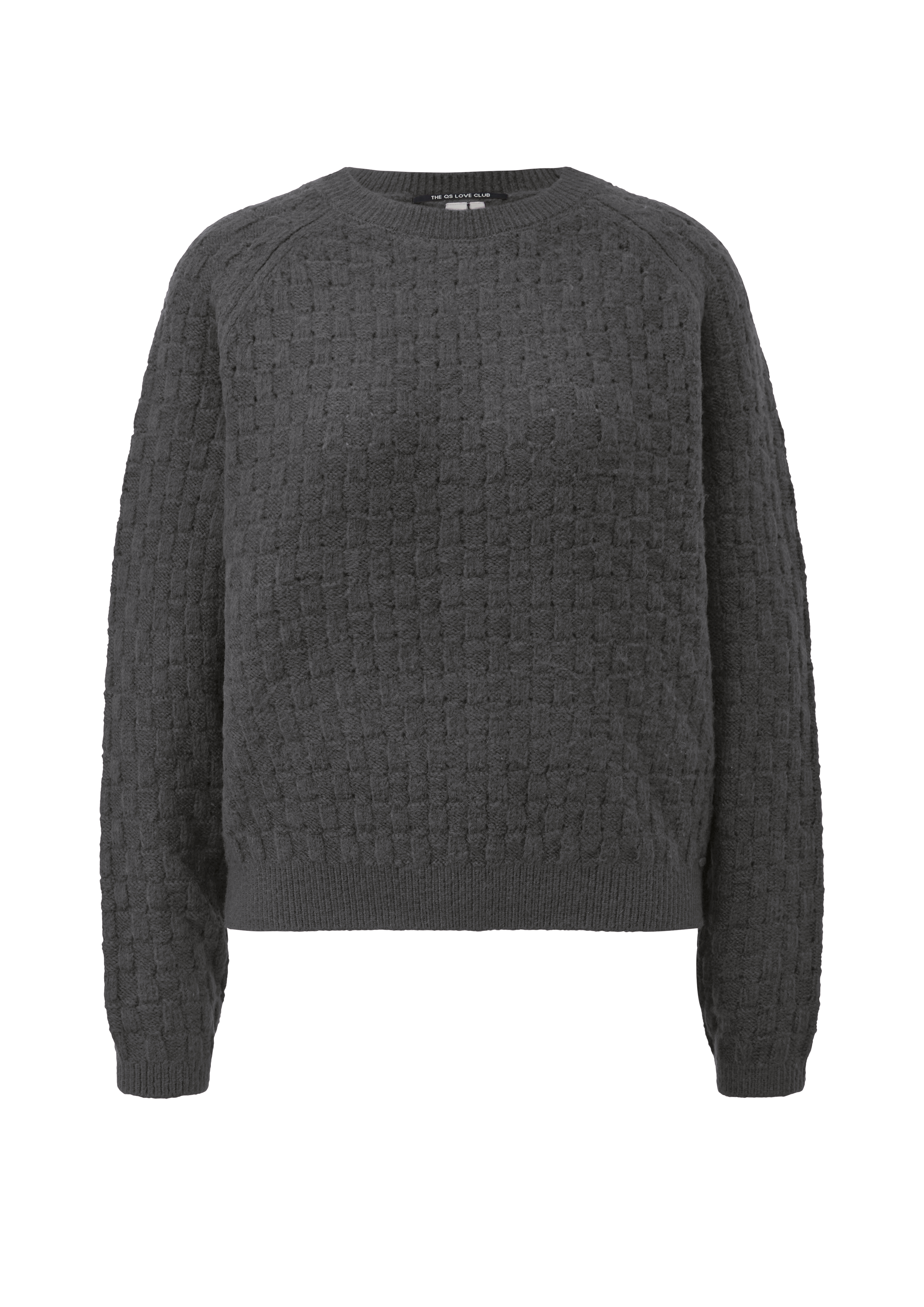 Raglan trui met textuur