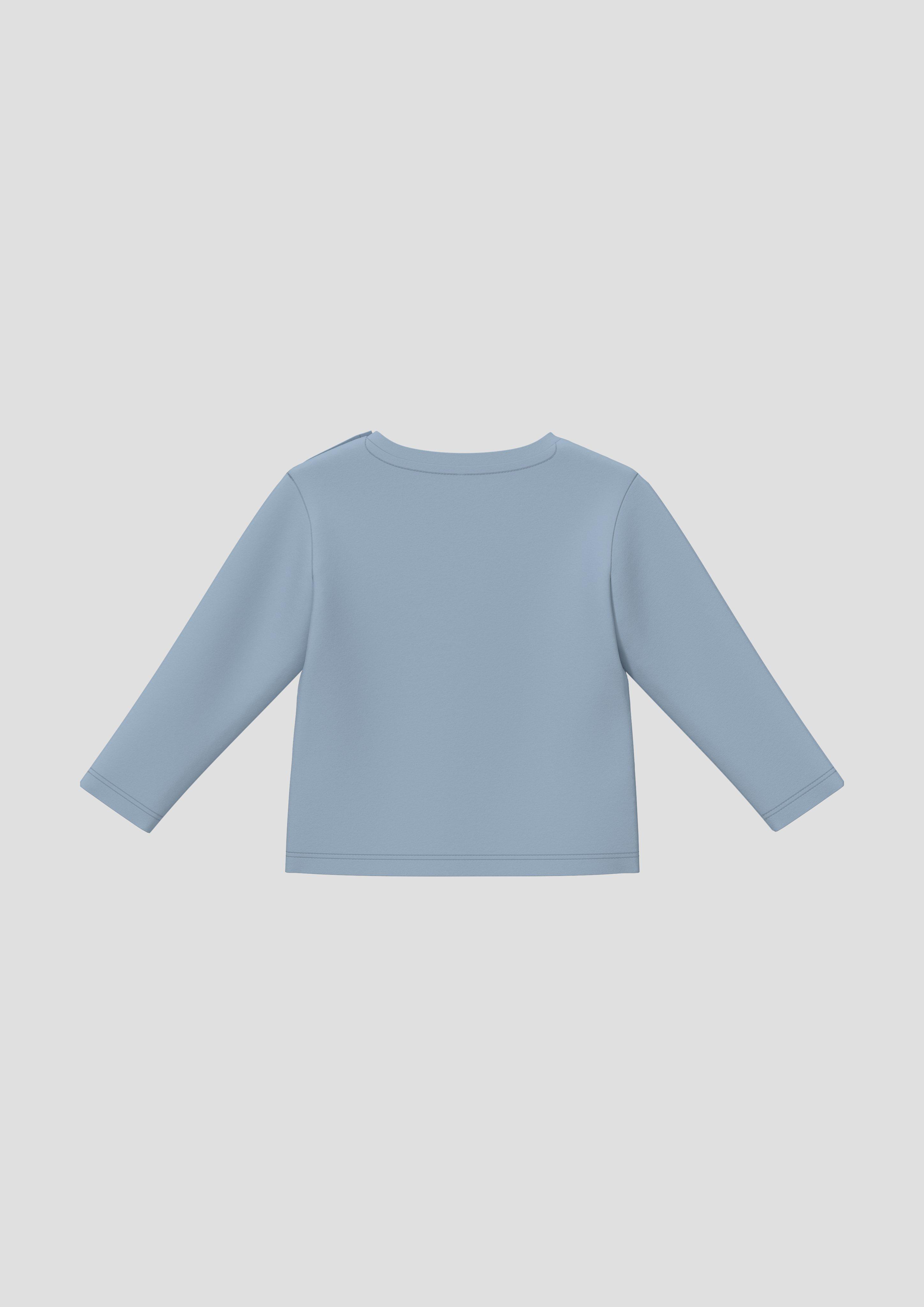 Kinder Unisex T-Shirt mit Artwork in blau von s.Oliver