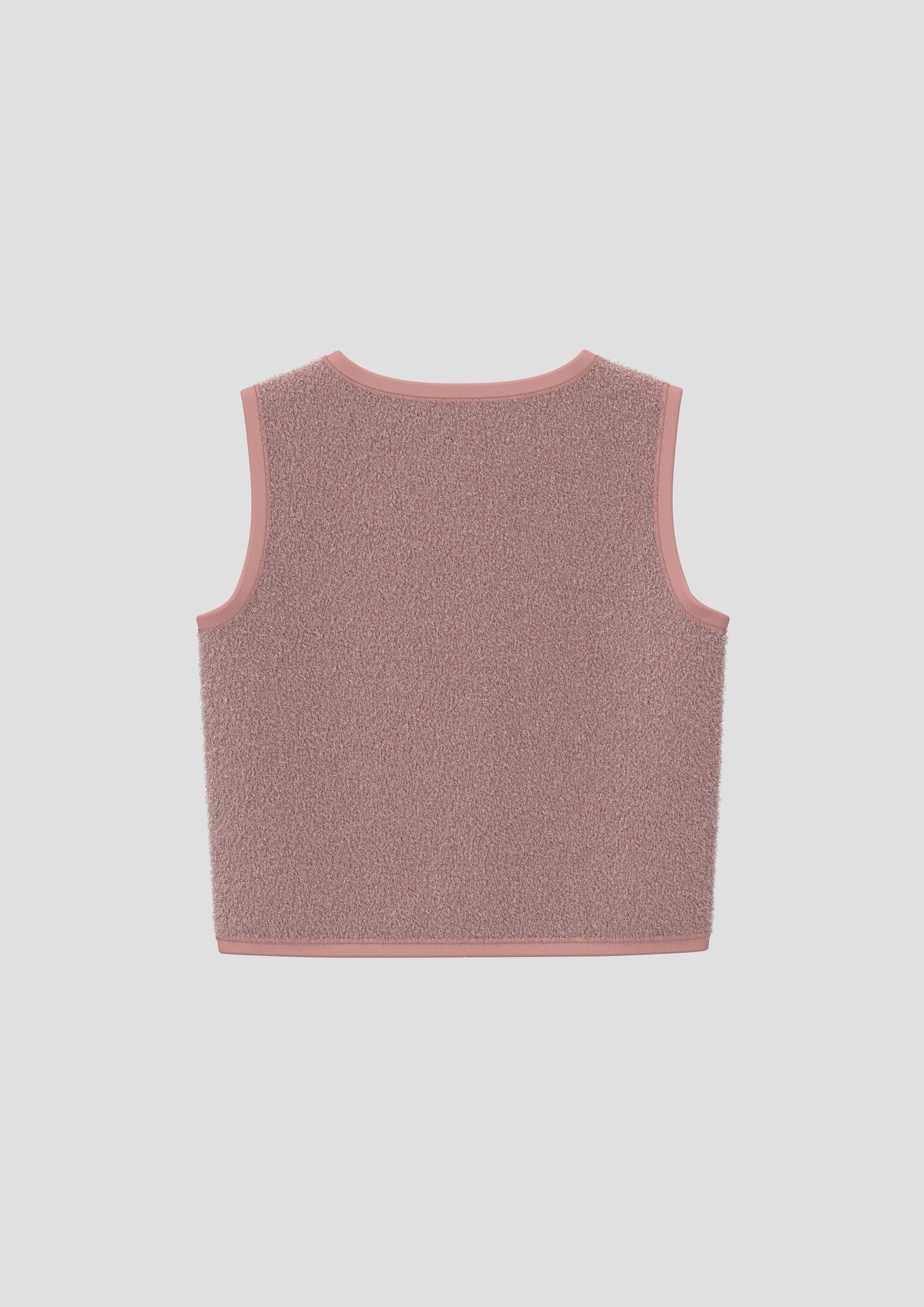 Junior Gilet douillet en peluche avec application en rose de s.Oliver