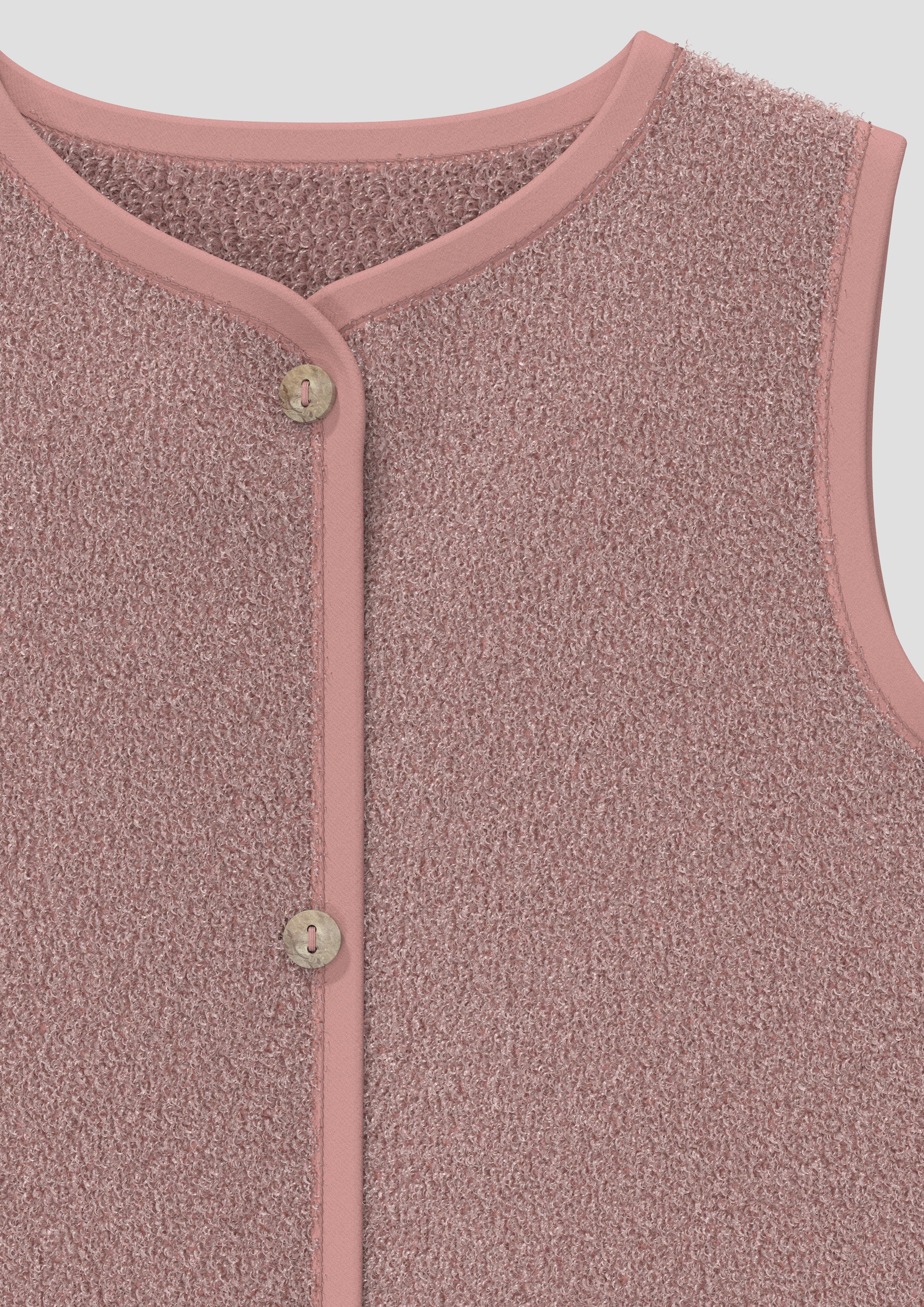 Junior Gilet douillet en peluche avec application en rose de s.Oliver