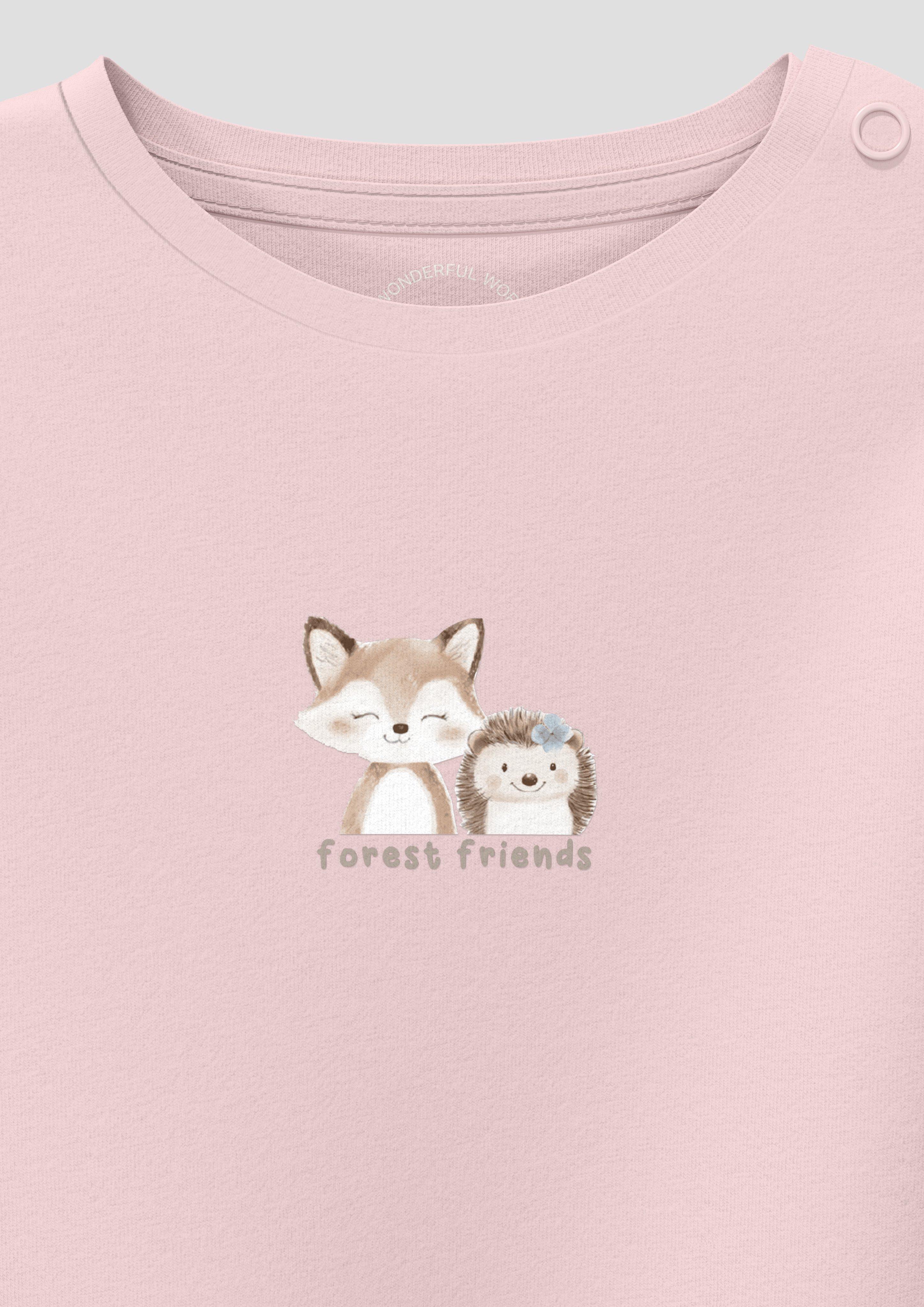 Kinder Unisex T-Shirt mit Print in pink von s.Oliver