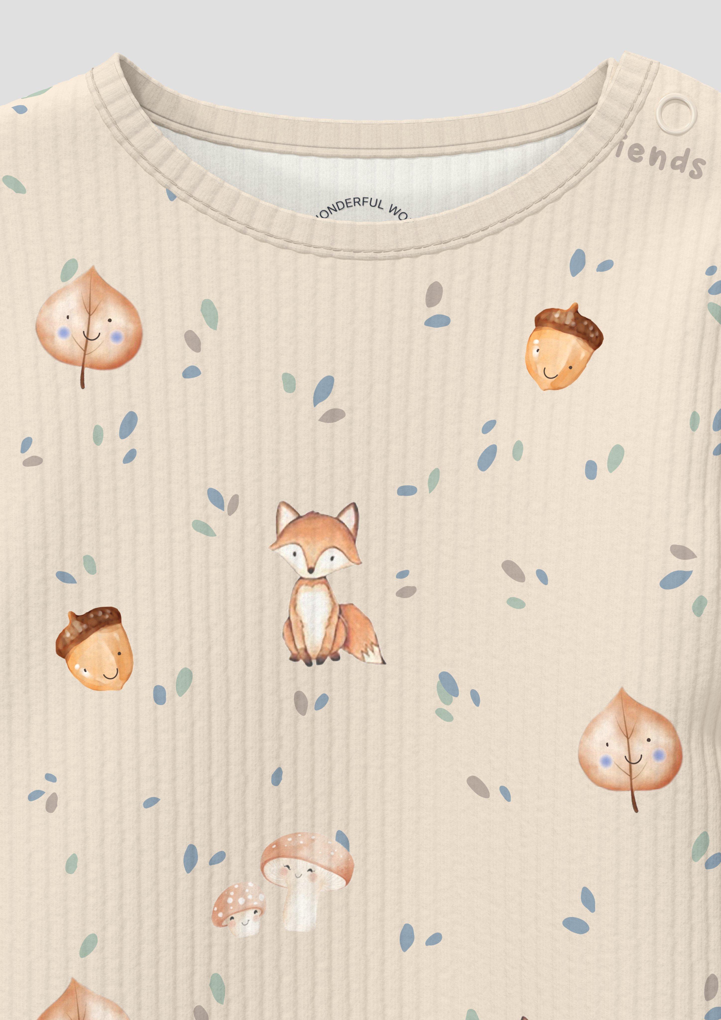 Kinder Weicher Unisex Body mit Rippstruktur in beige von s.Oliver