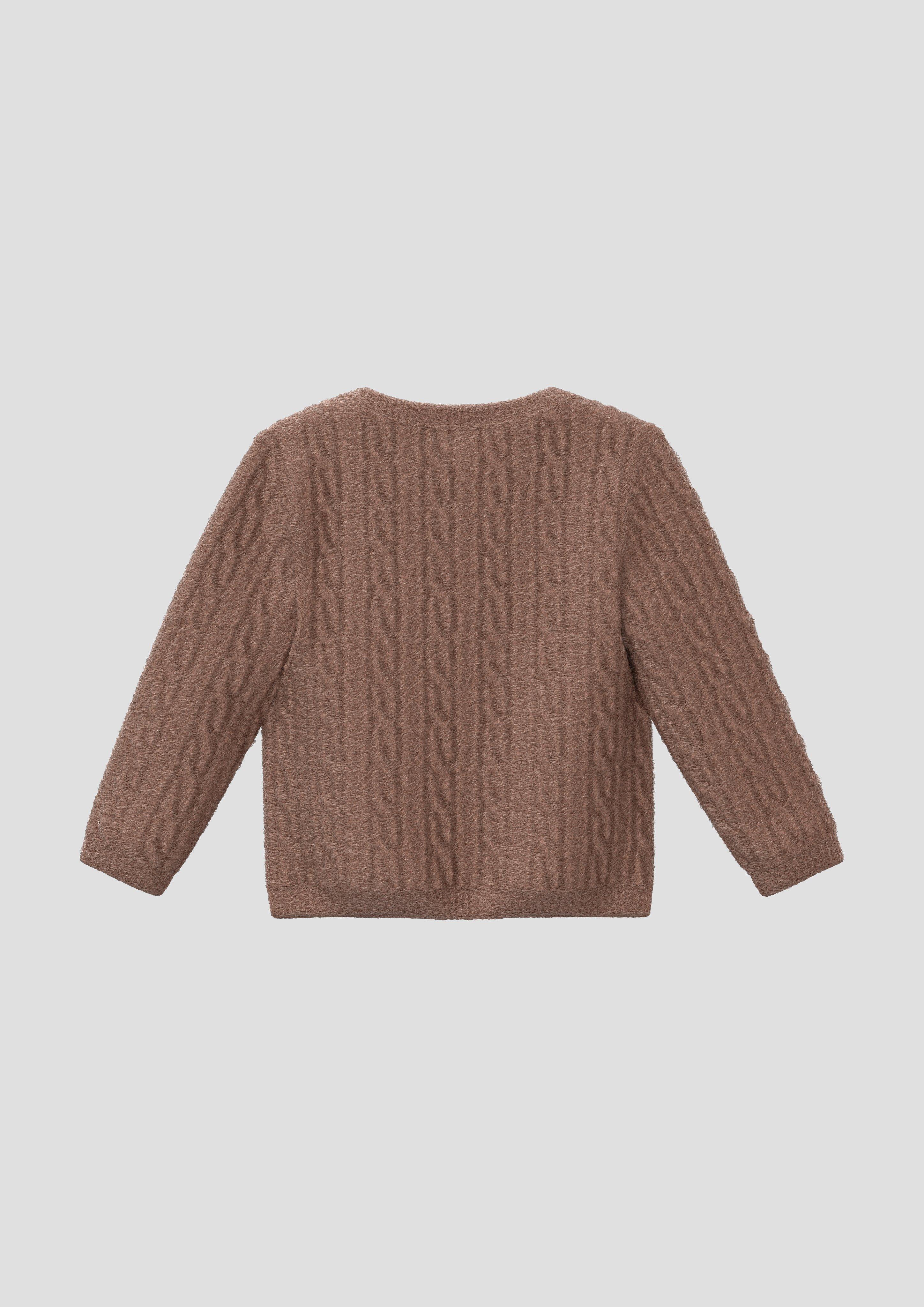 Junior Gebreid Vest in bruin van s.Oliver