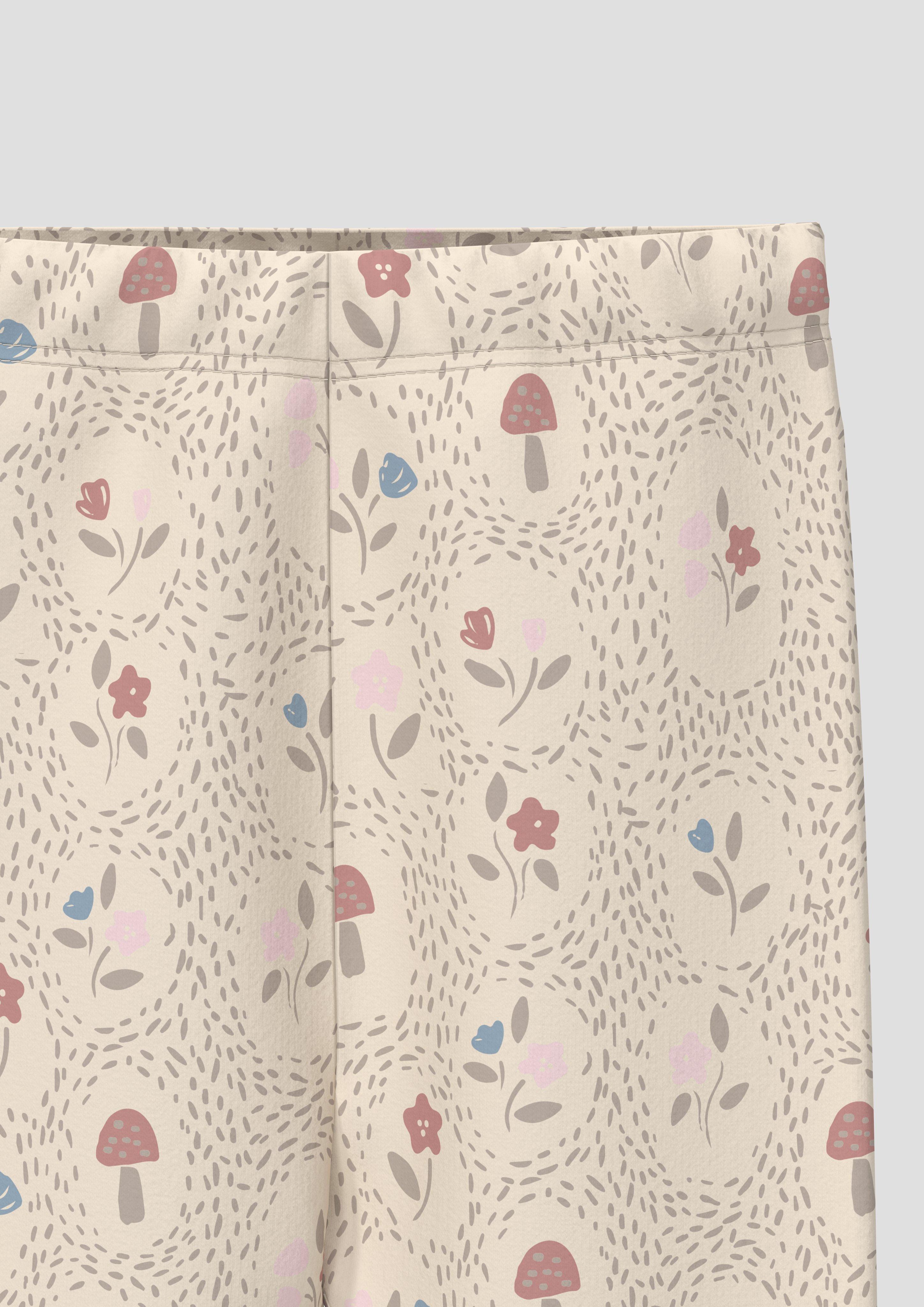 Kinder Leggings mit All-over-Print in beige von s.Oliver