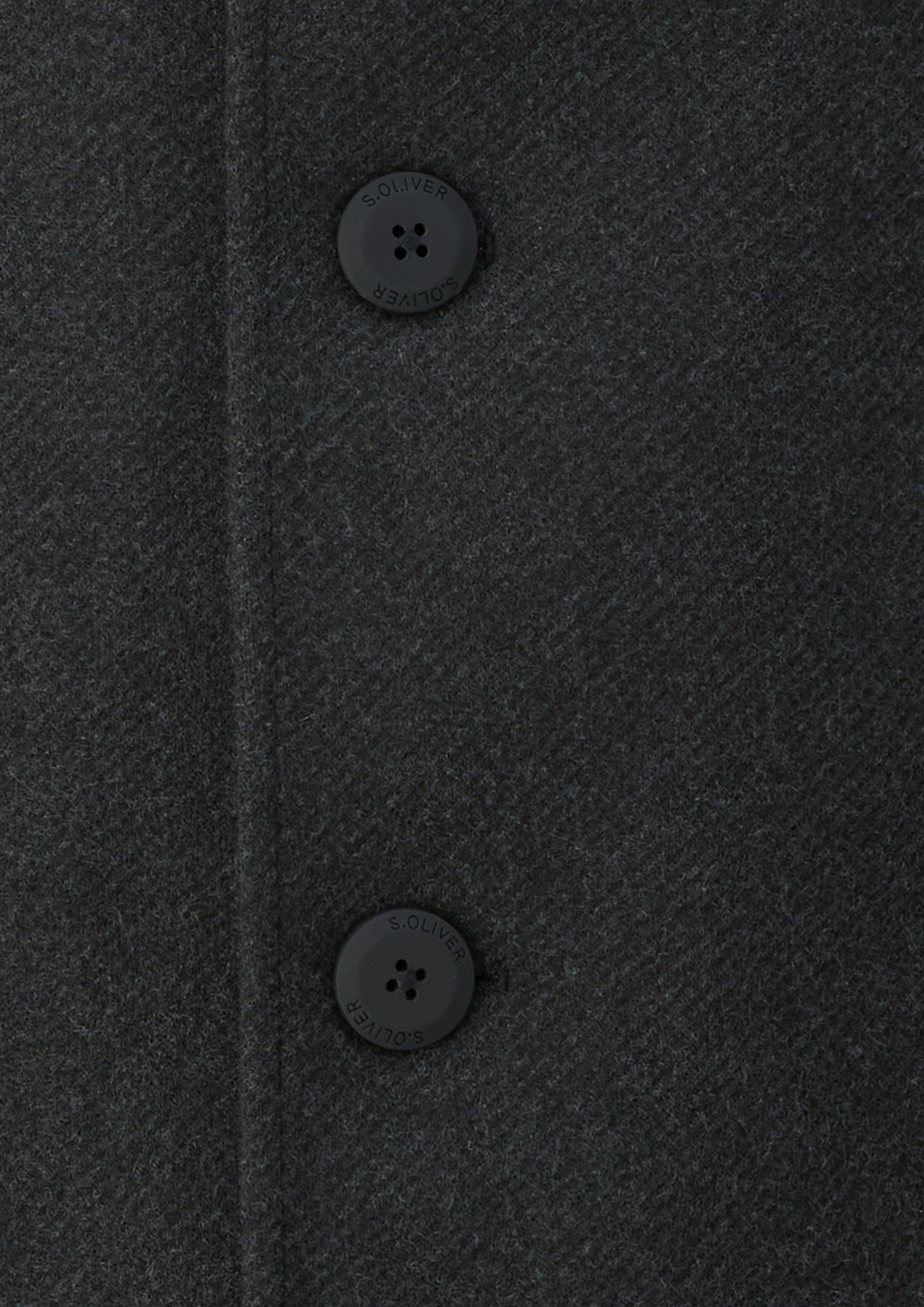 Hommes Manteau d'extérieur aspect laine avec empiècement en gris de s.Oliver Men Big Sizes