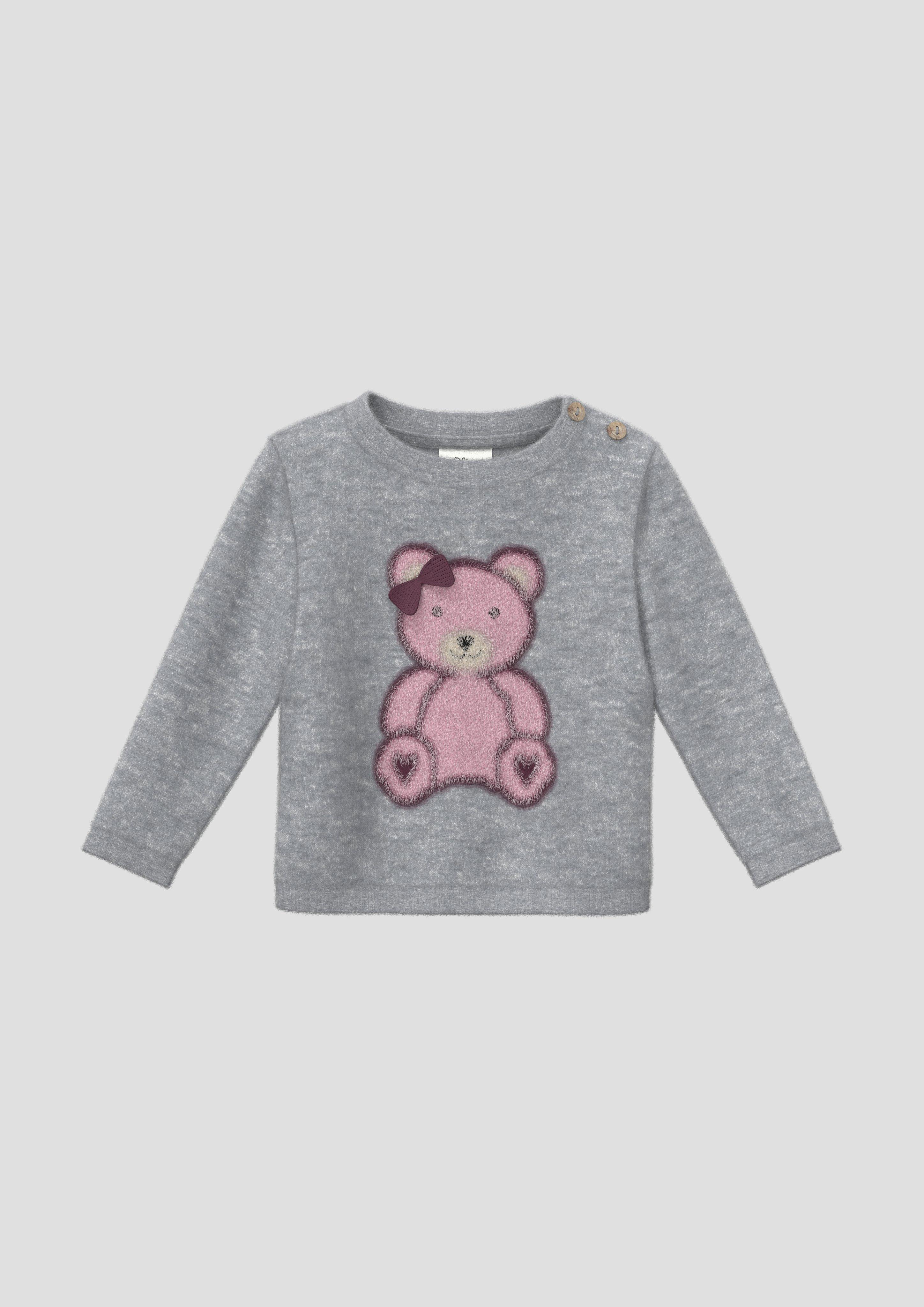 Strickpullover in Farbe grau von s.Oliver