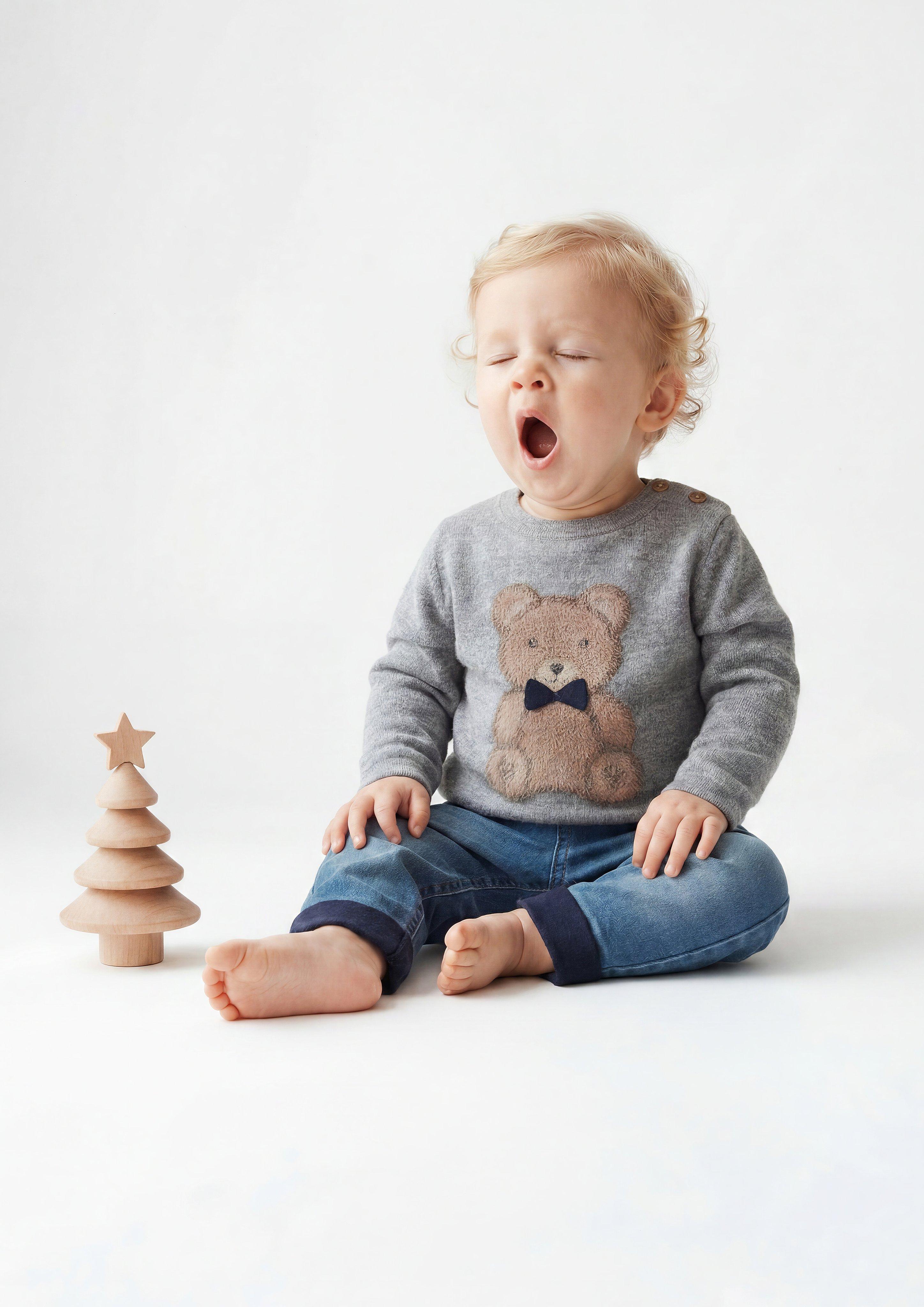 Kinder Strickpullover in grau von s.Oliver