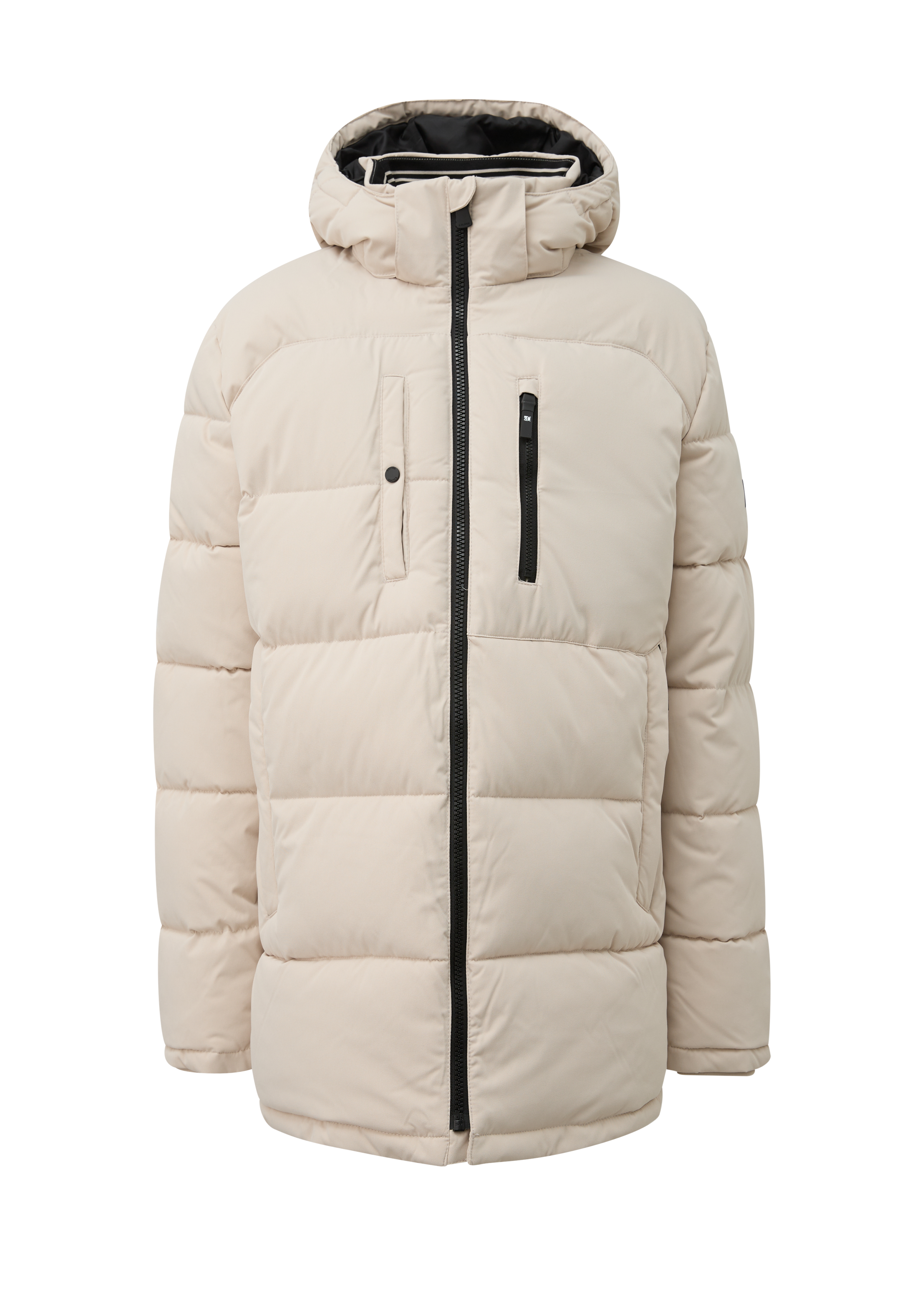 Warm pufferjack met afneembare capuchon