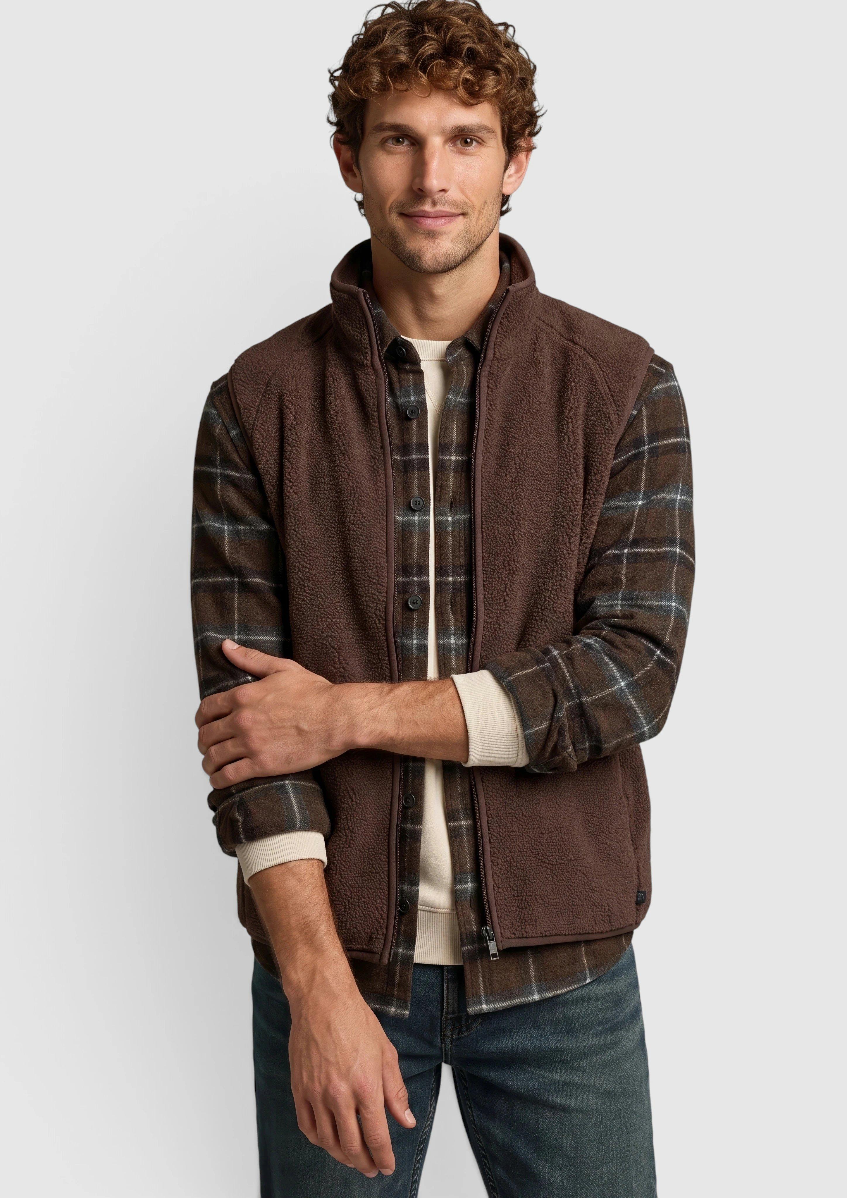 Gilet d'intérieur en marron foncé de s.Oliver