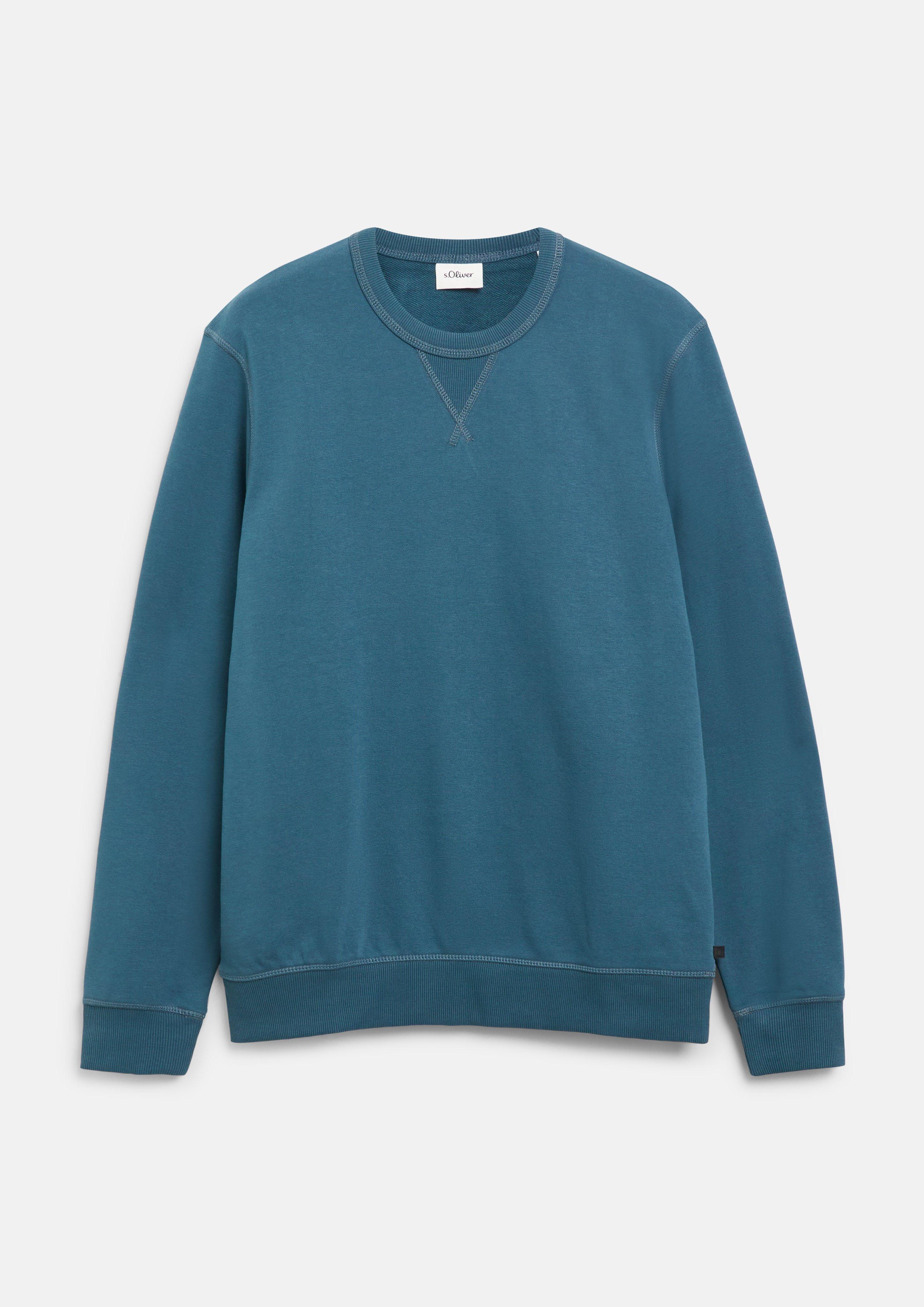 Hommes Sweat-shirt en pétrole de s.Oliver